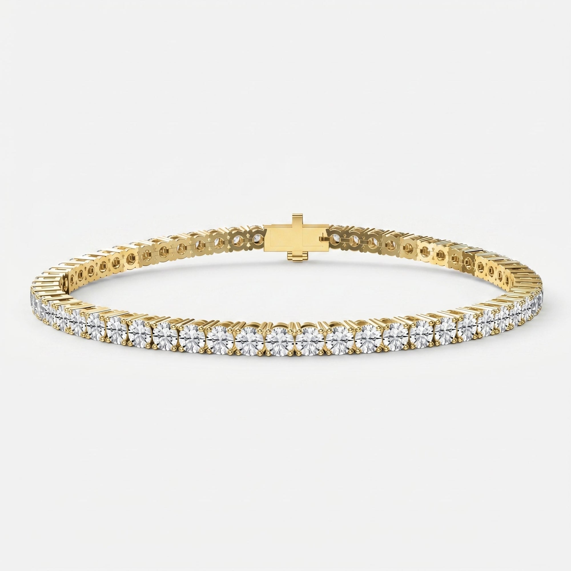 Round Shape Diamond Tennis Bracelet