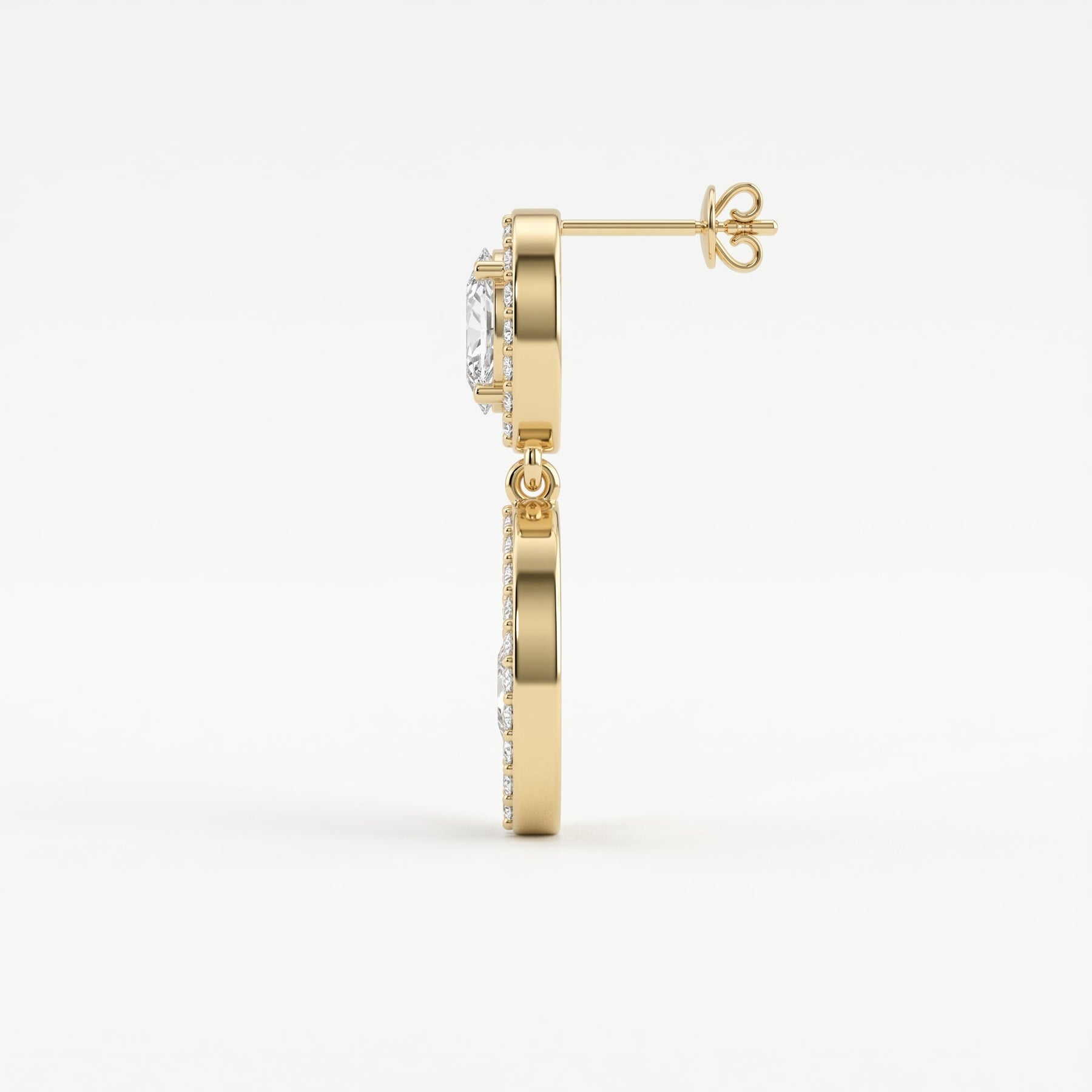 Elegant Multi Diamond Drop & Dangle Earring