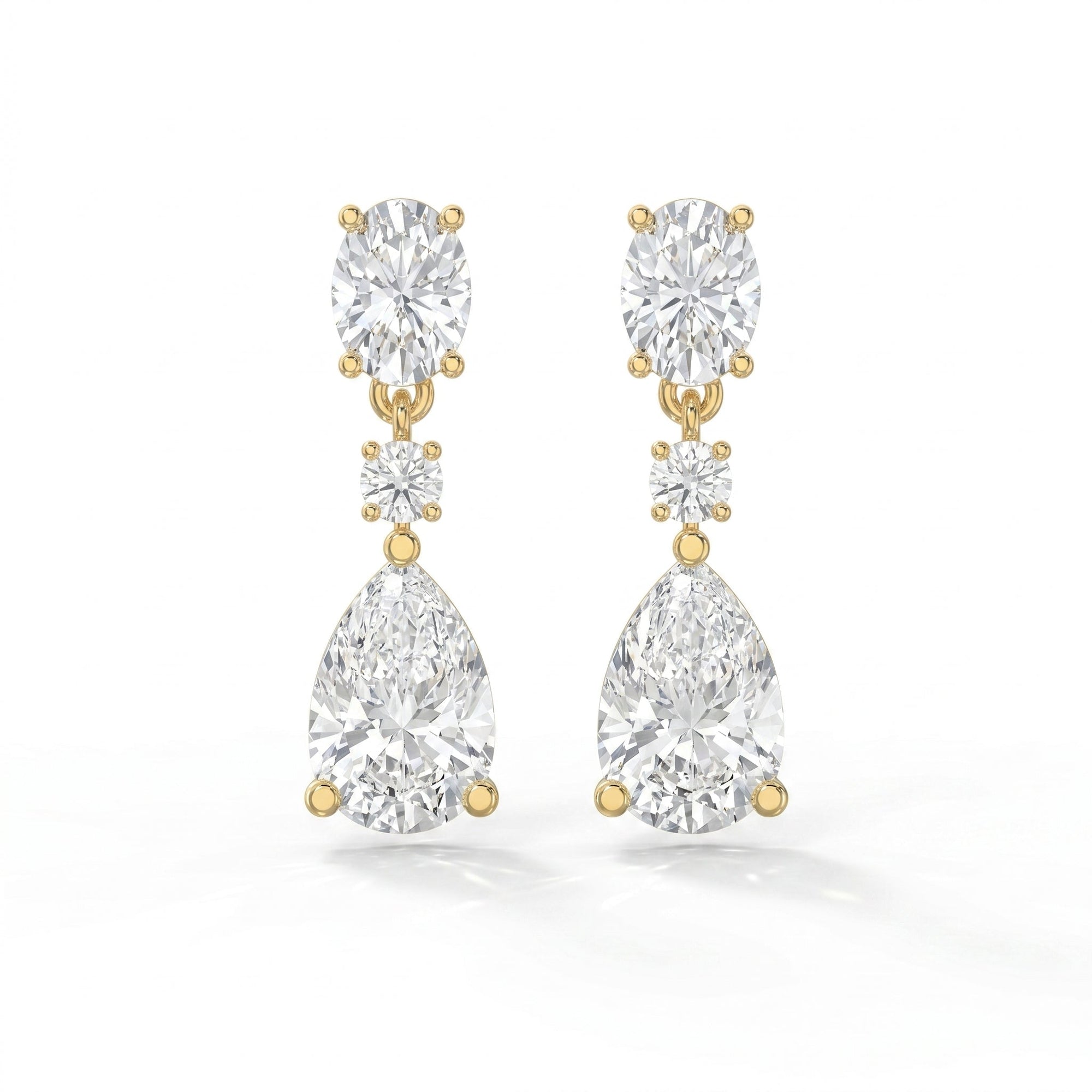Elegant Diamond Drop Dangle Earring