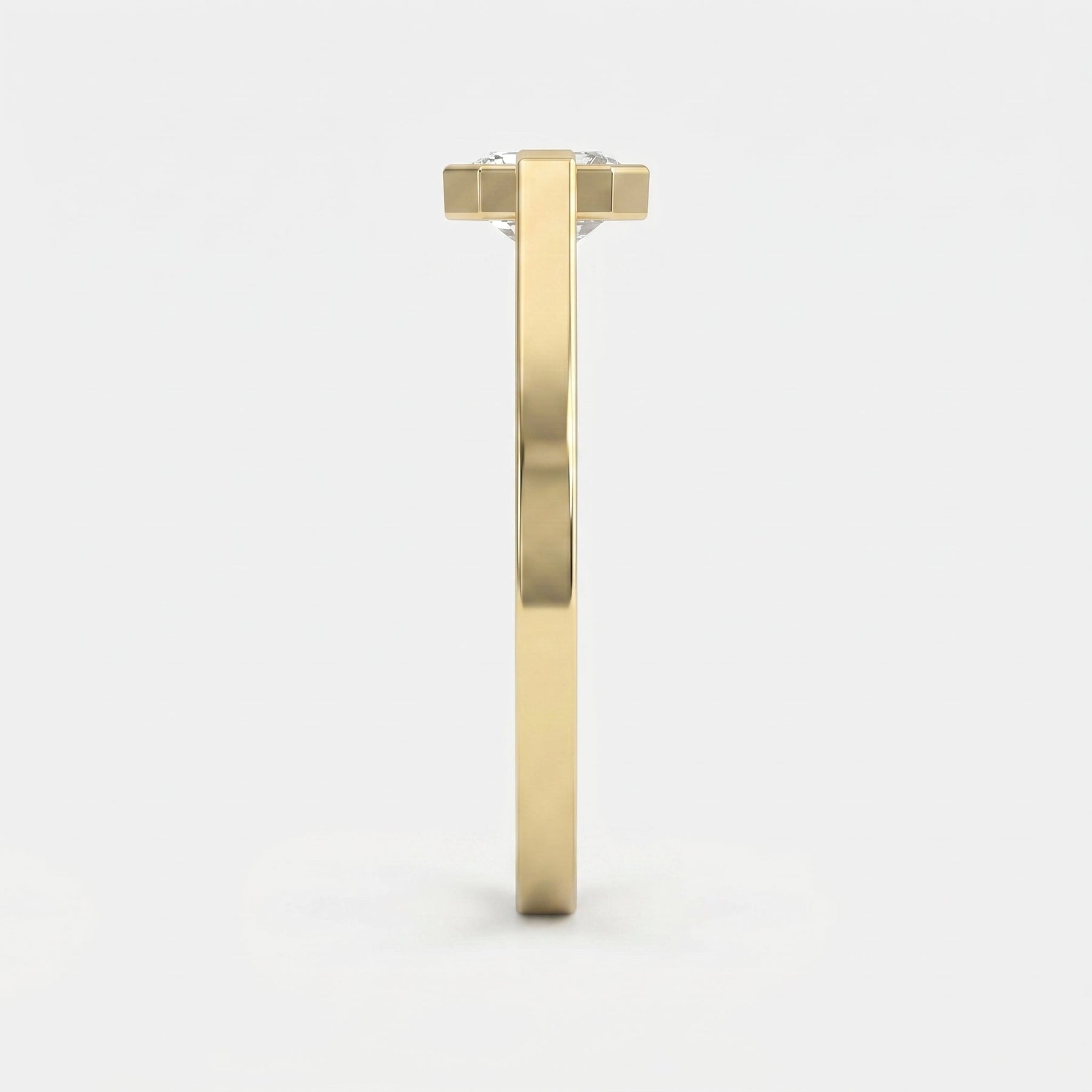 The Aurelia Half-Bezel Ascher Ring