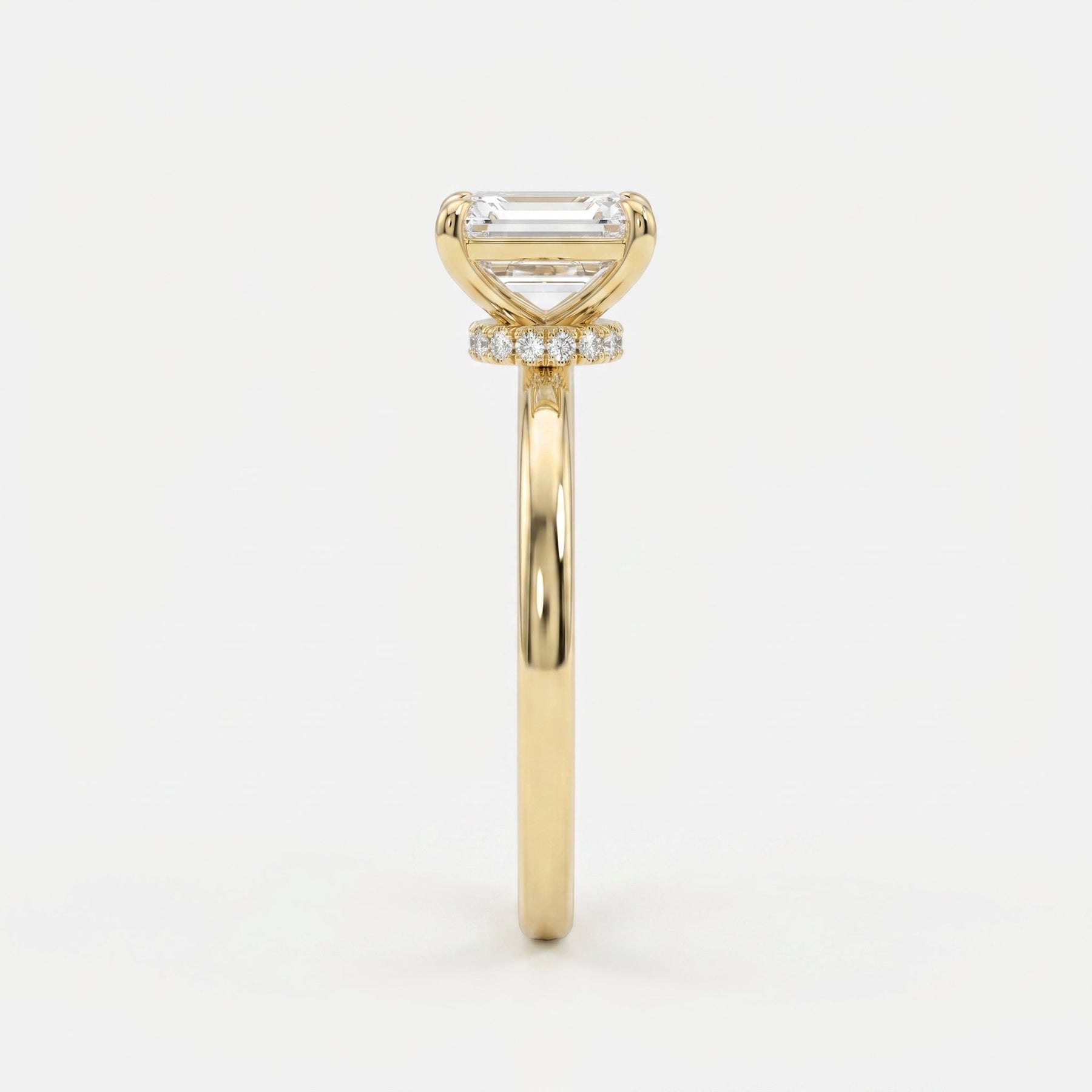 Emerald Cut Eclipse Ring