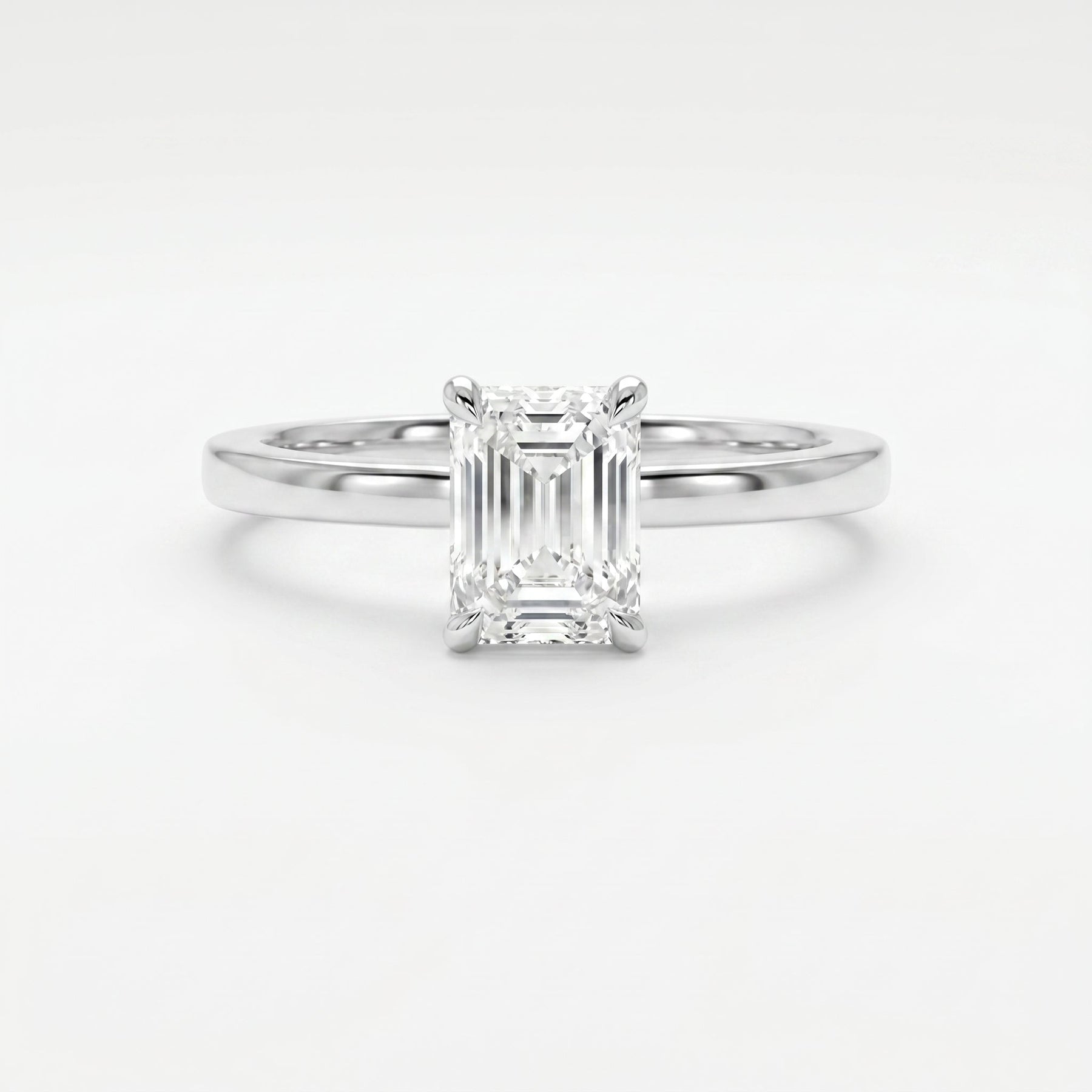 Emerald Cut Eclipse Ring