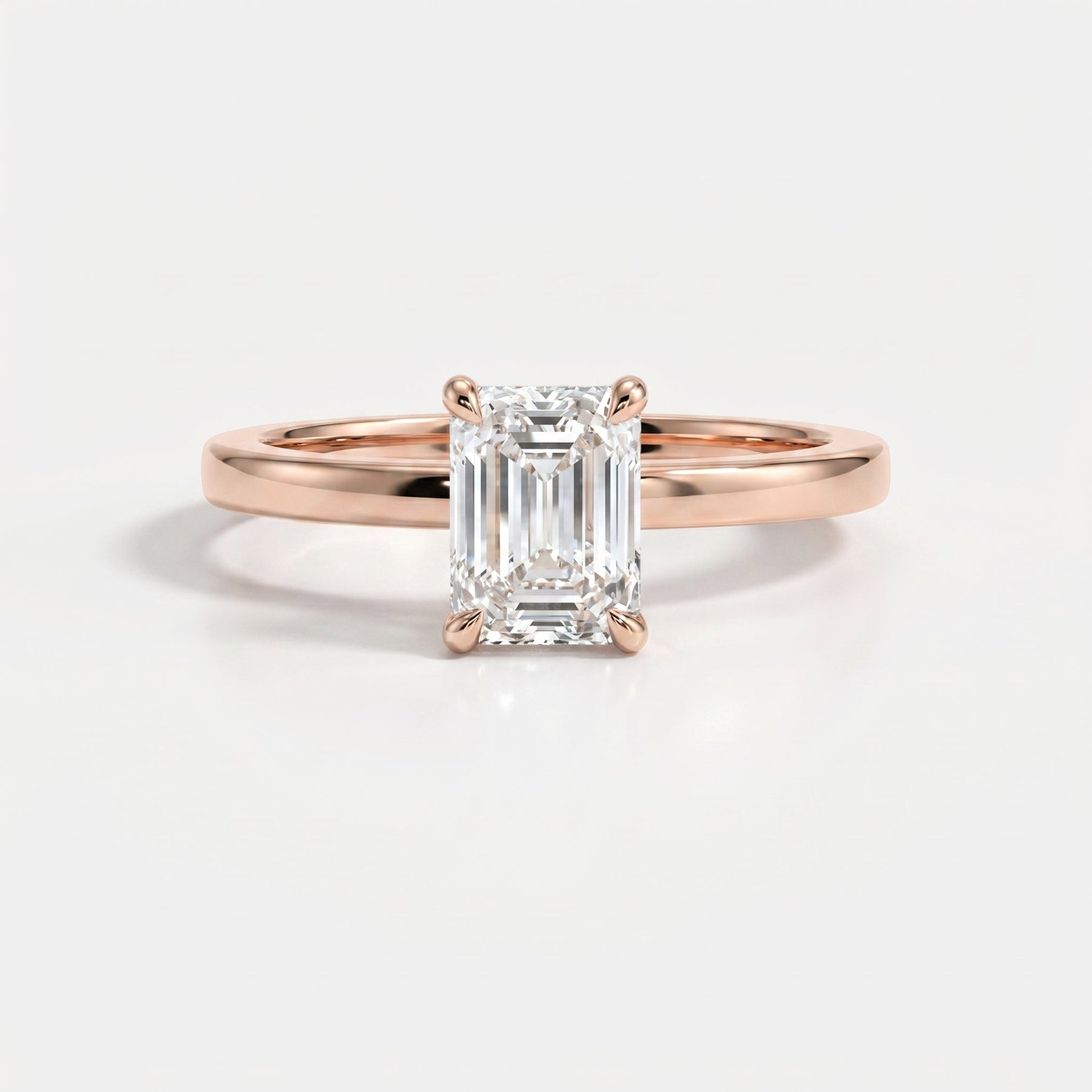 Emerald Cut Eclipse Ring