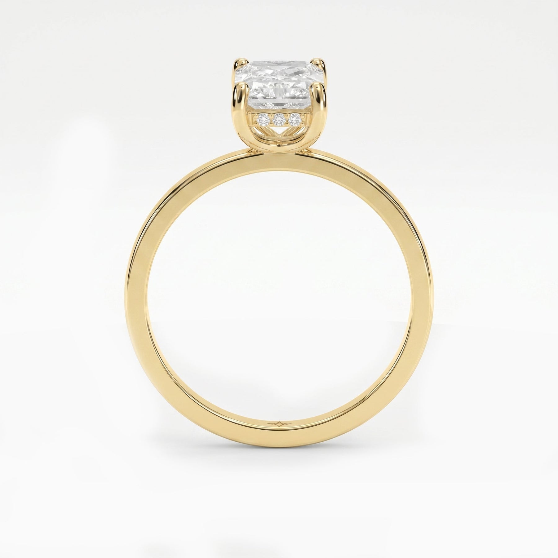 Luster Veil Radiant Hidden Halo Ring