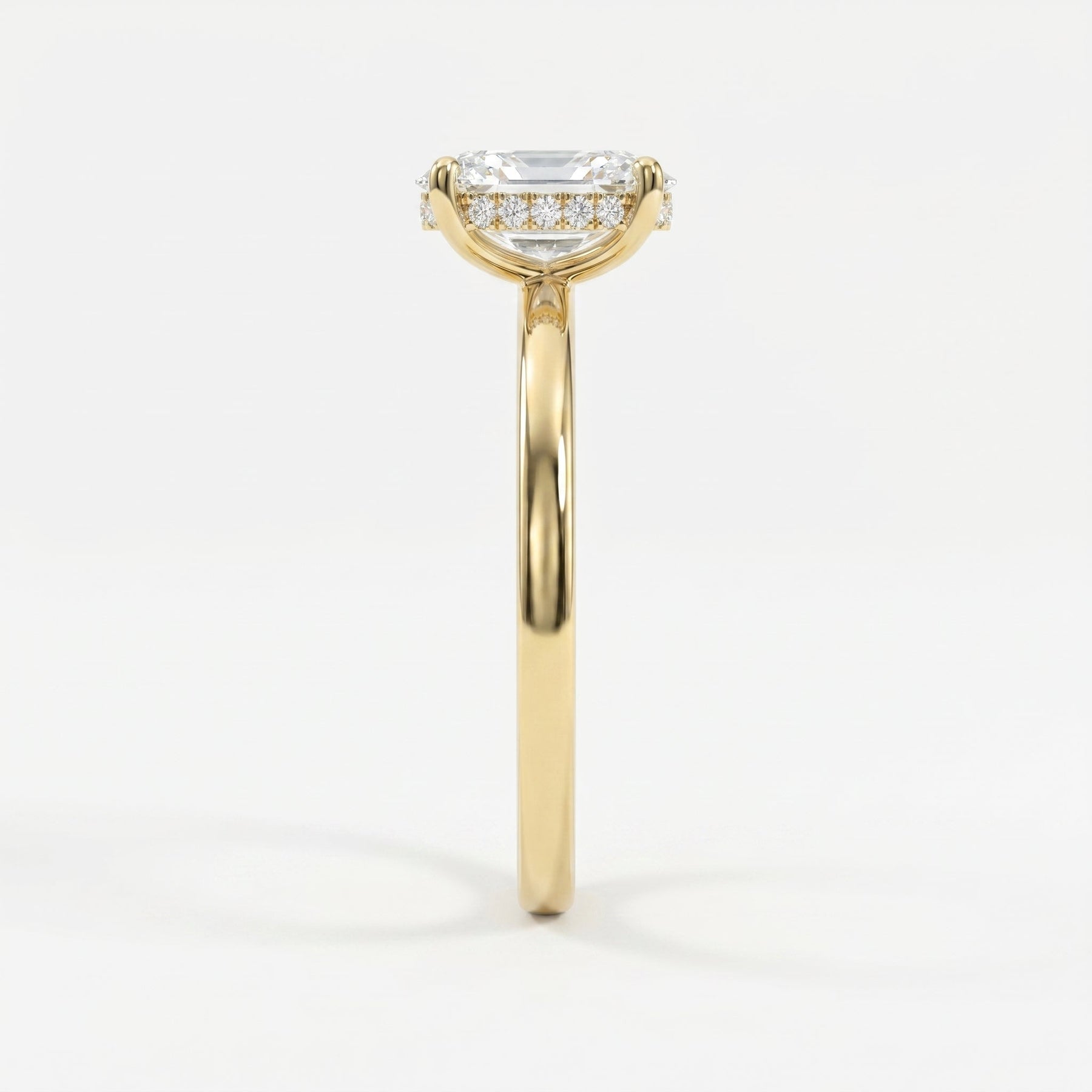 Vellore Aura Oval Brilliant Hidden Halo Ring