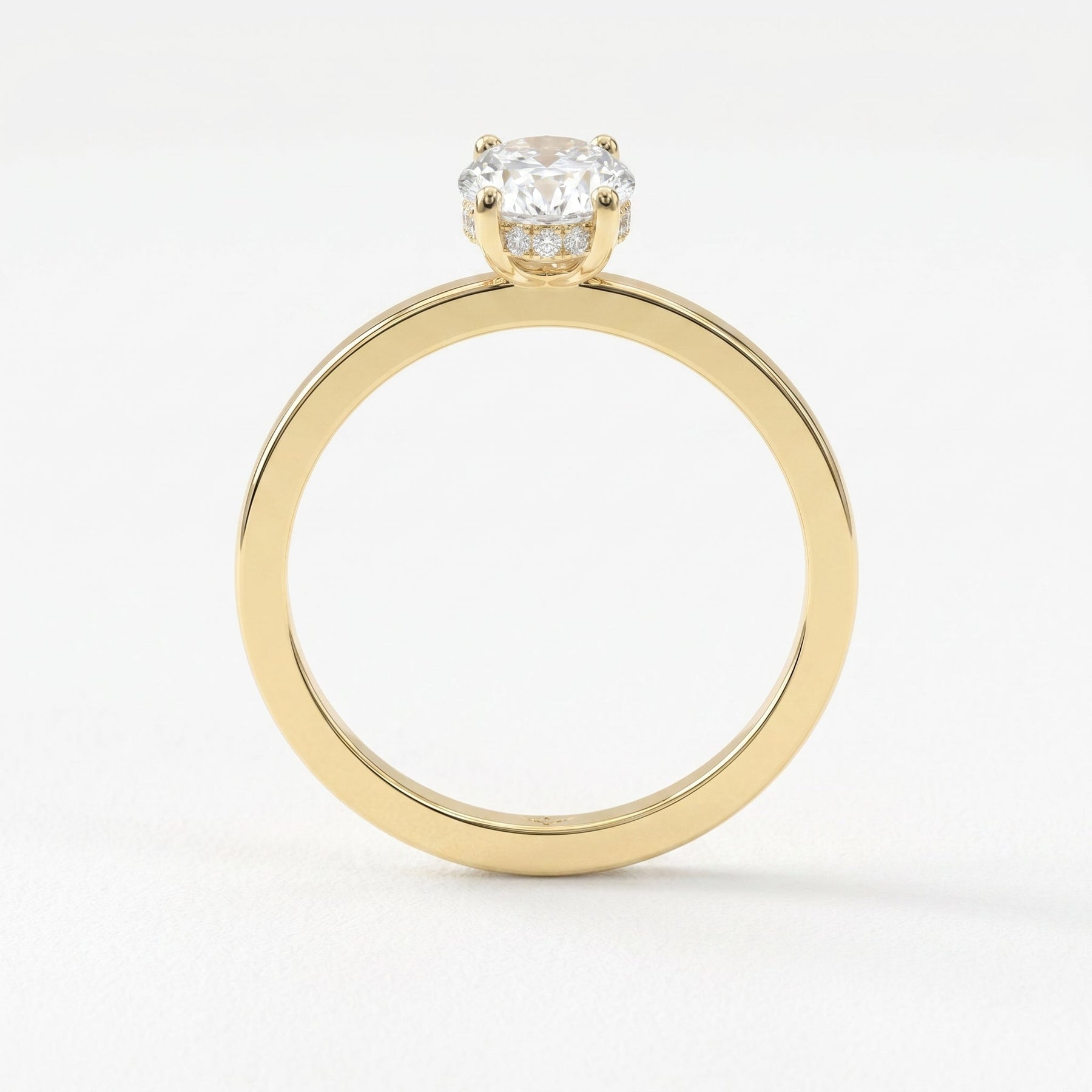 Vellore Aura Oval Brilliant Hidden Halo Ring