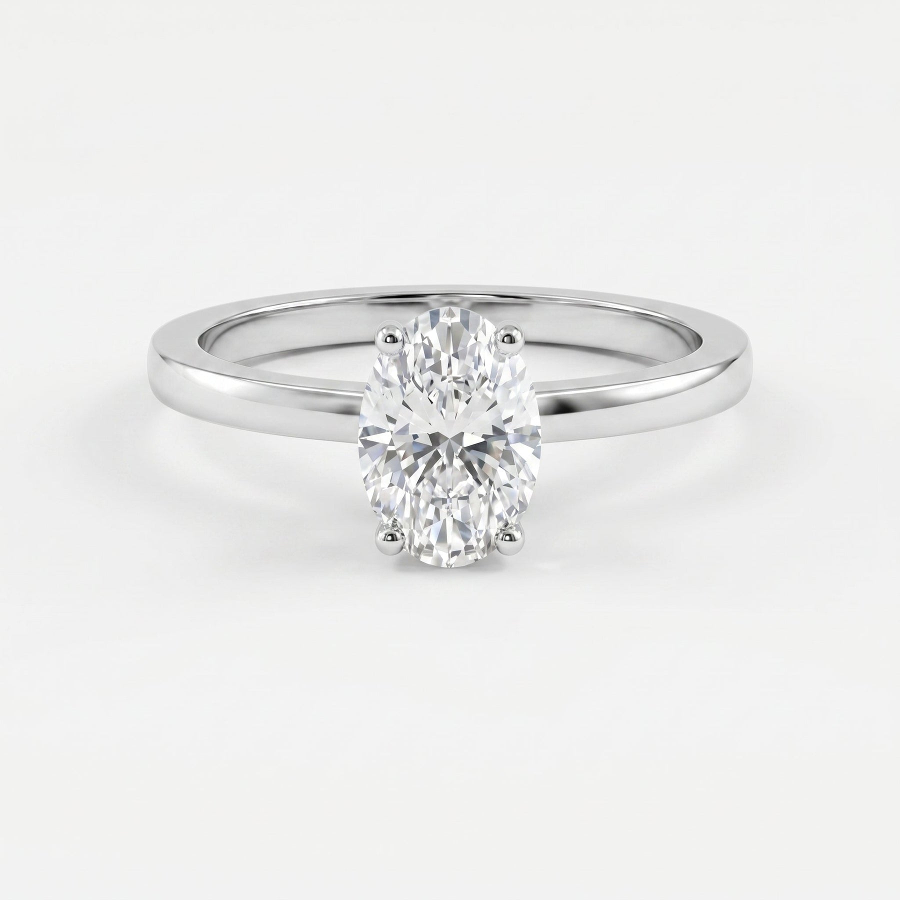 Vellore Aura Oval Brilliant Hidden Halo Ring