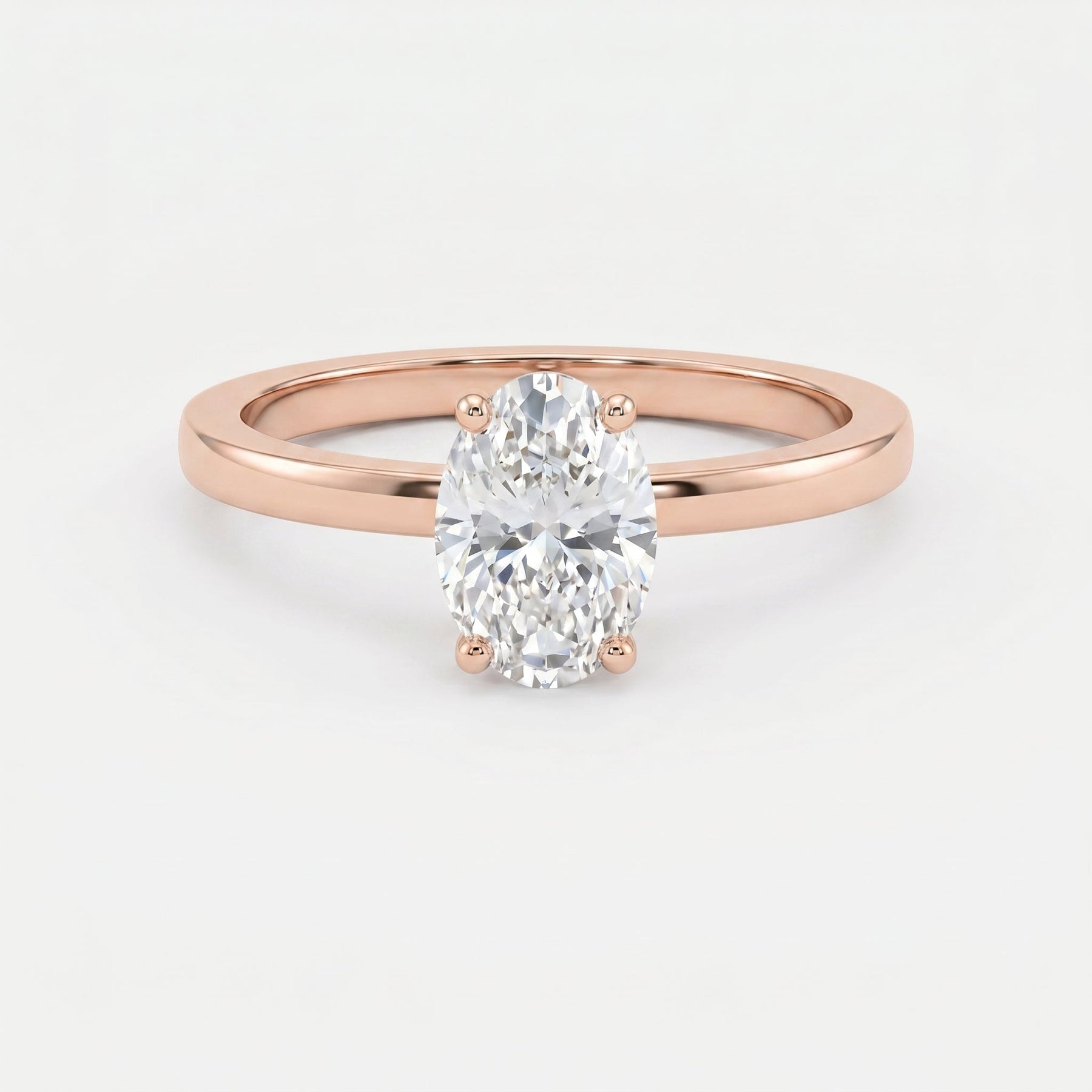 Vellore Aura Oval Brilliant Hidden Halo Ring