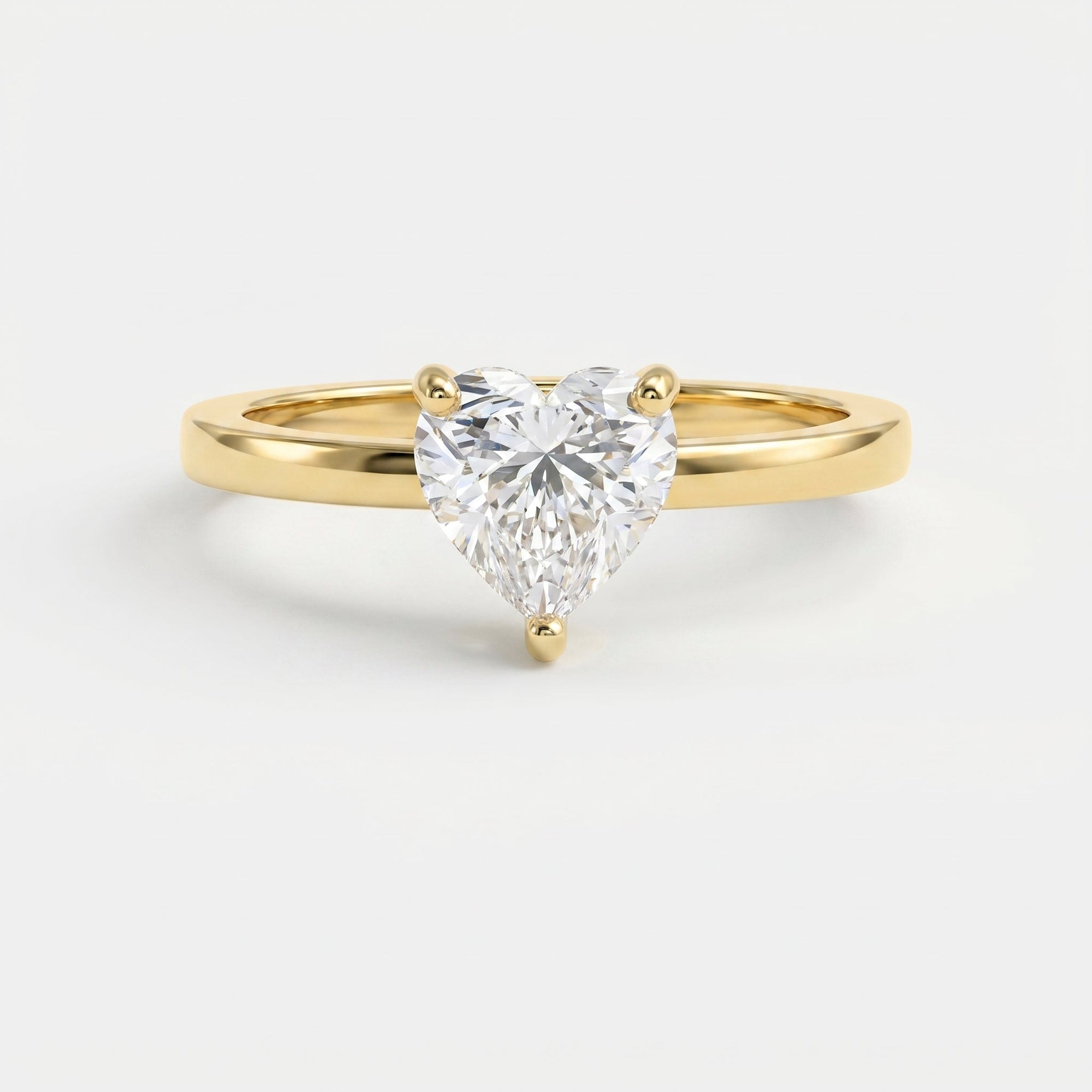 Amour Whisper Heart Brilliant Hidden Halo Ring