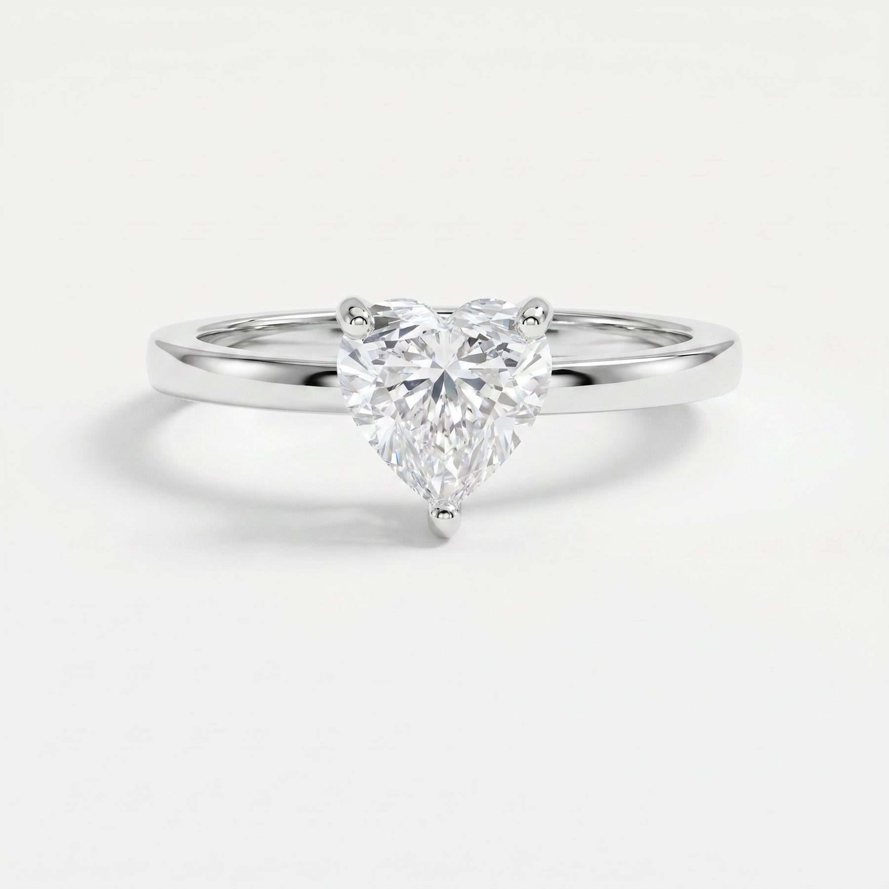Amour Whisper Heart Brilliant Hidden Halo Ring