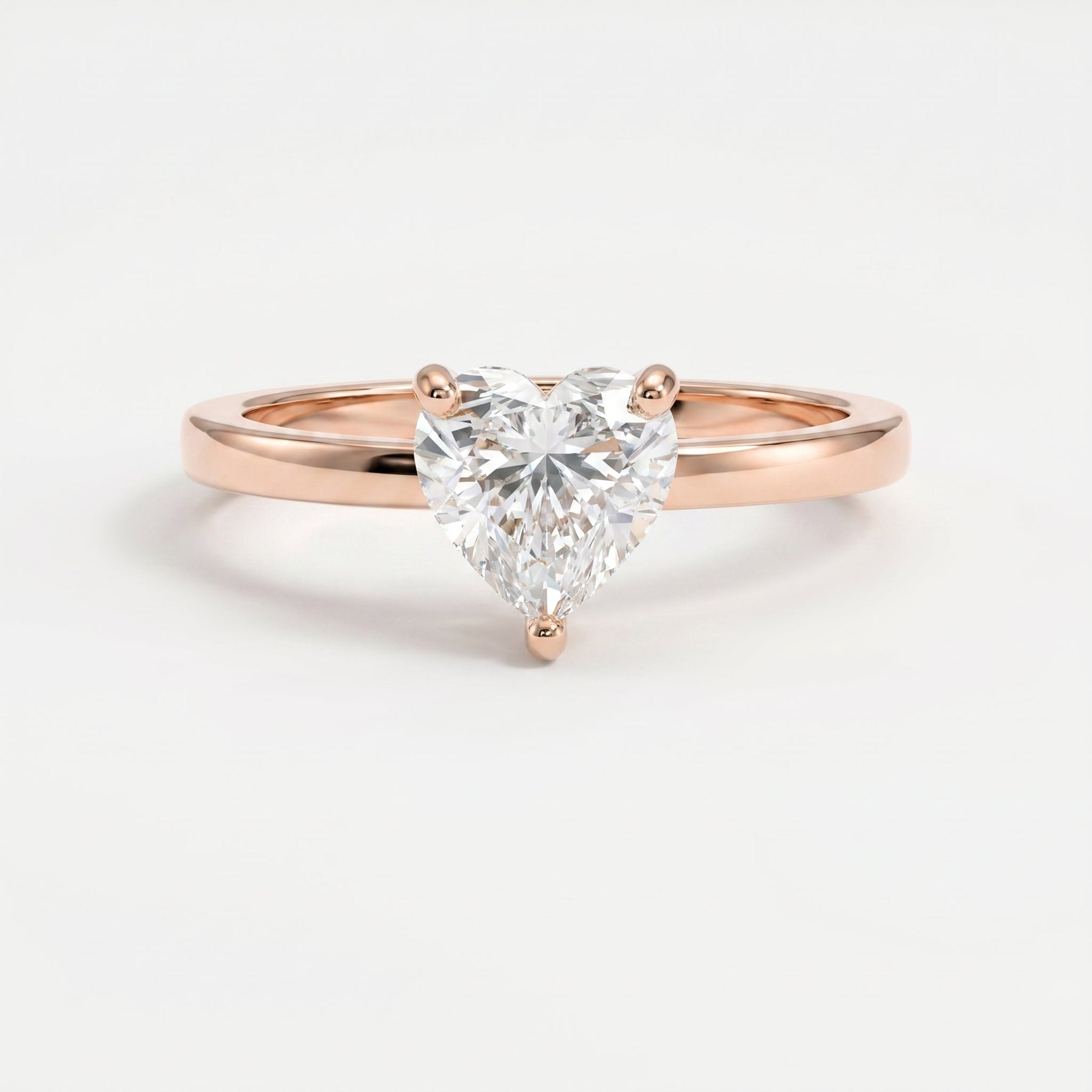 Amour Whisper Heart Brilliant Hidden Halo Ring