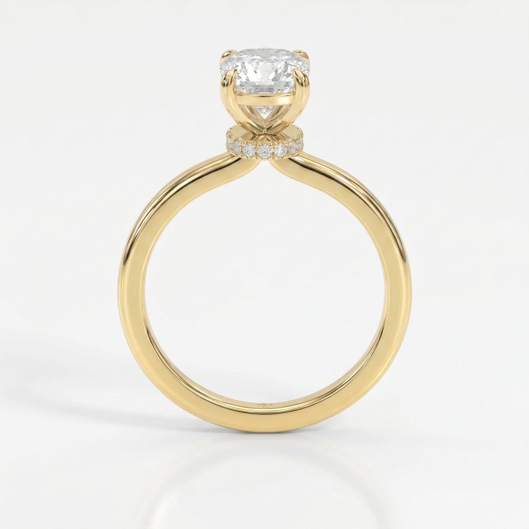 Velvet Aura Cushion Modified Brilliant Ring
