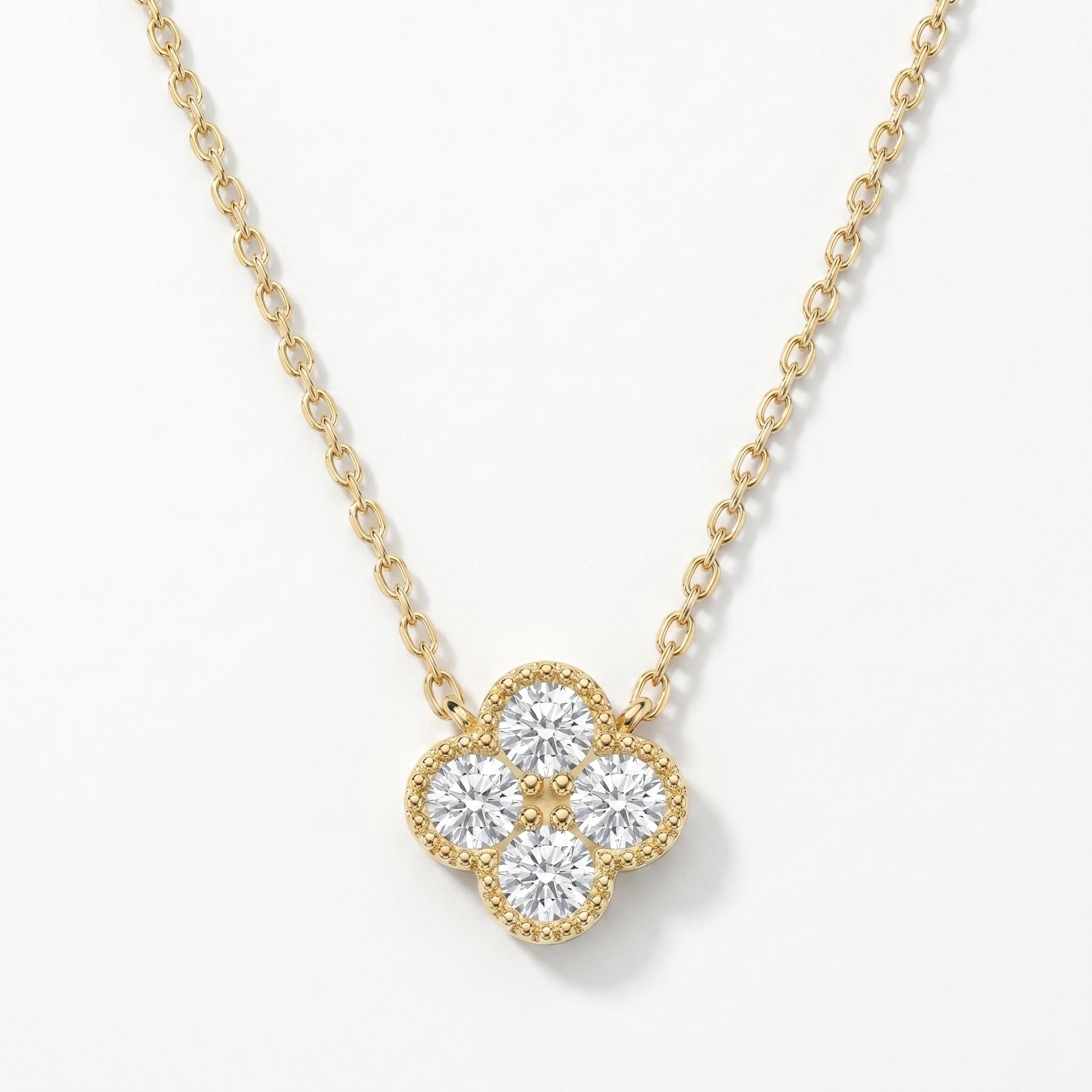Heritage Clover Diamond Pendant Necklace