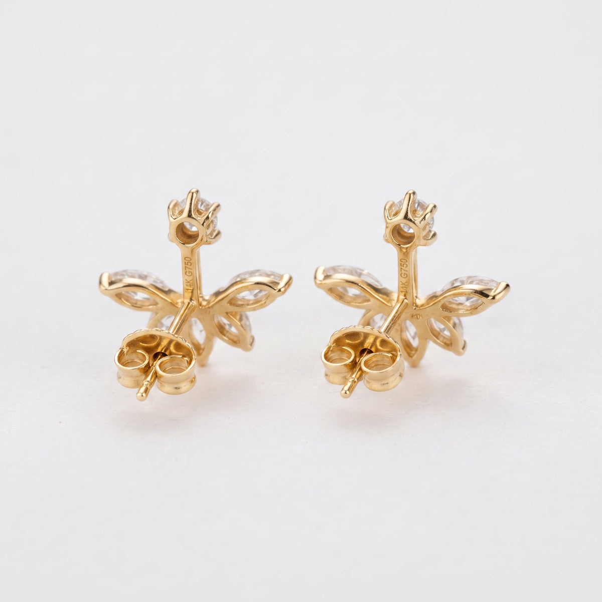 Floral Cluster Earrings|  Pear Cut Flower Earring