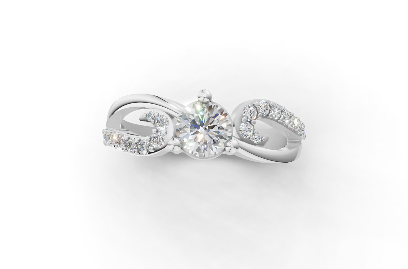 925 Sterling Silver Heart Cut Cubic Zirconia Promise Ring – Dainty Sparkling Anniversary Band for Women