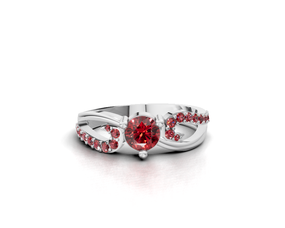 925 Sterling Silver Heart Cut Cubic Zirconia Promise Ring – Dainty Sparkling Anniversary Band for Women