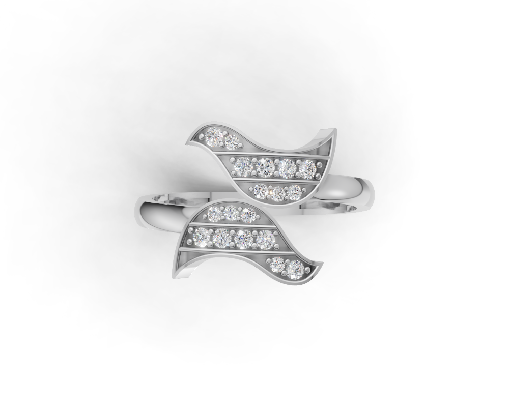 The Ethereal Petal Bypass Ring