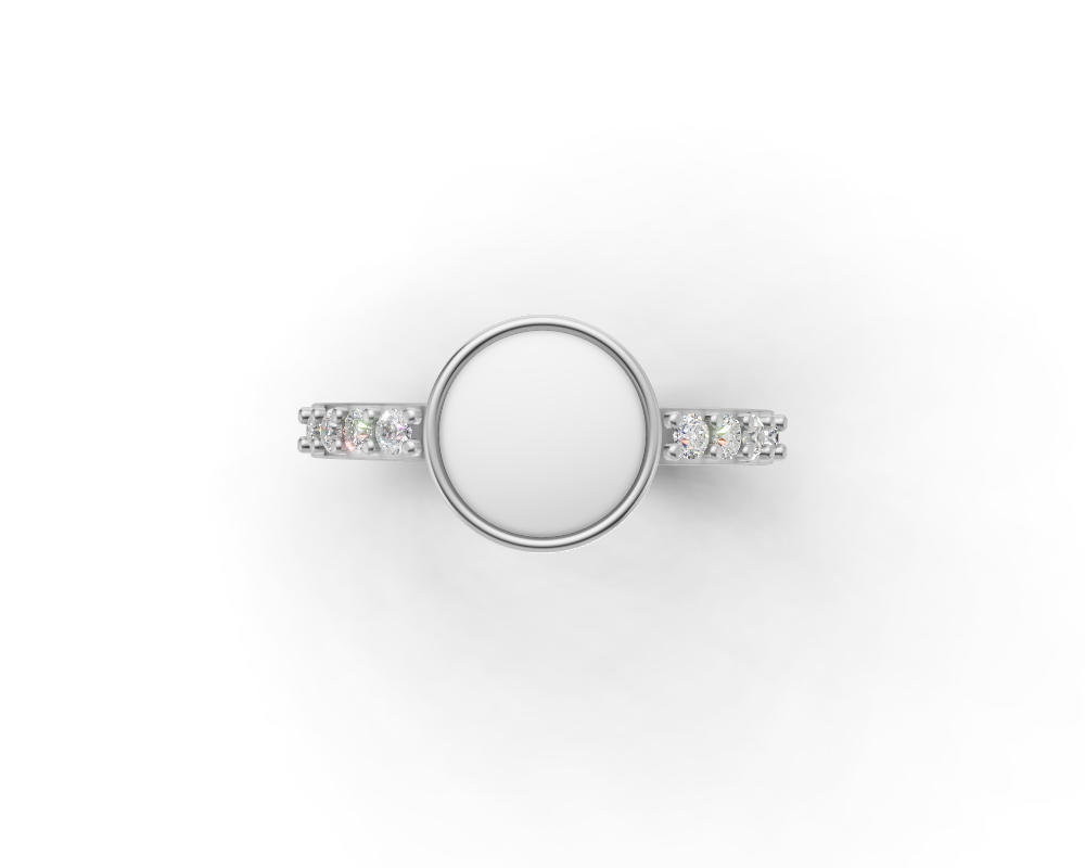 The Full Moon Disc Ring