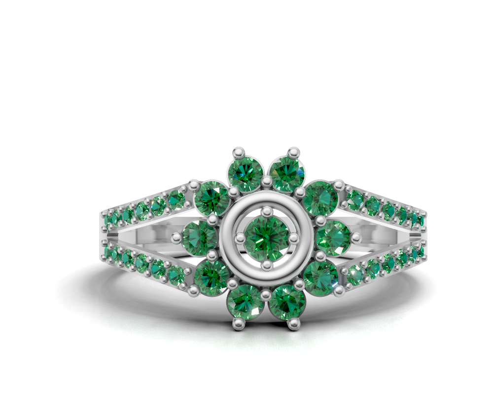 The Geometric Trinity Faceted Ring