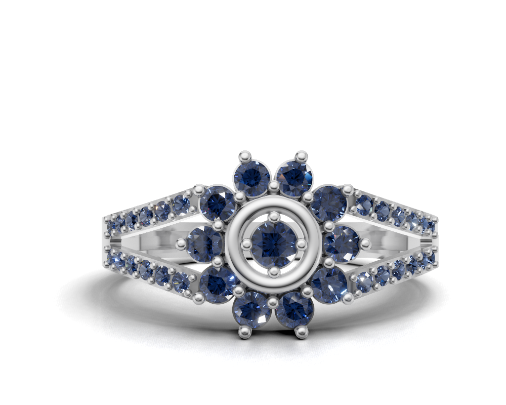 The Geometric Trinity Faceted Ring