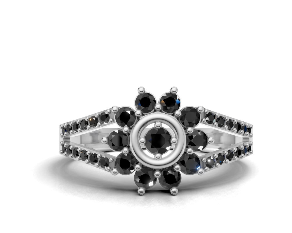 The Geometric Trinity Faceted Ring