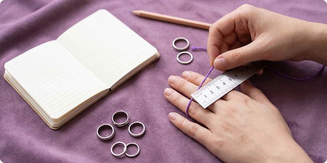 Wrap string around finger