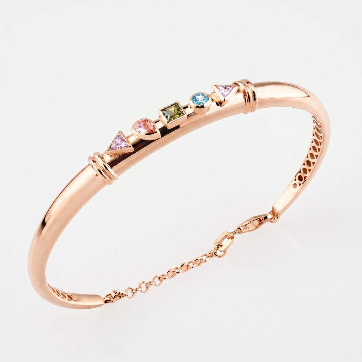 Multi-Shape Bangle Bracelet