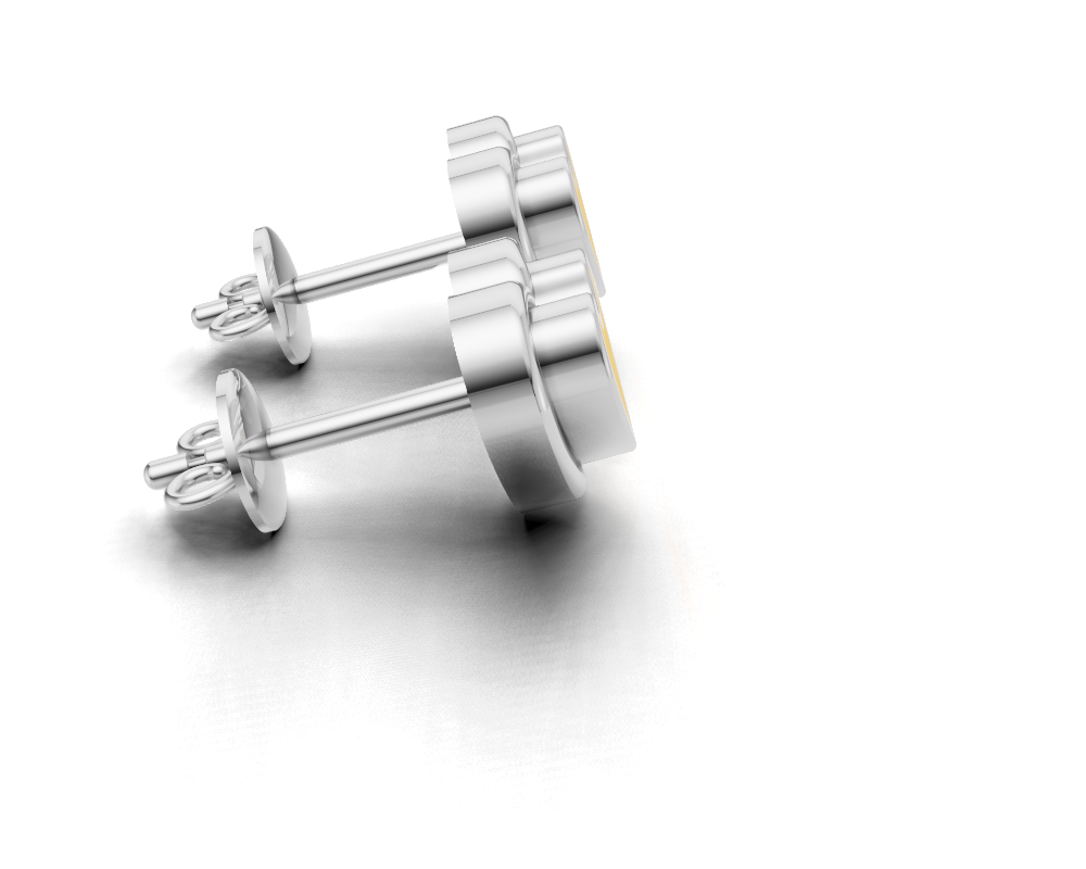 Minimalist Love Heart Design Stud Earrings