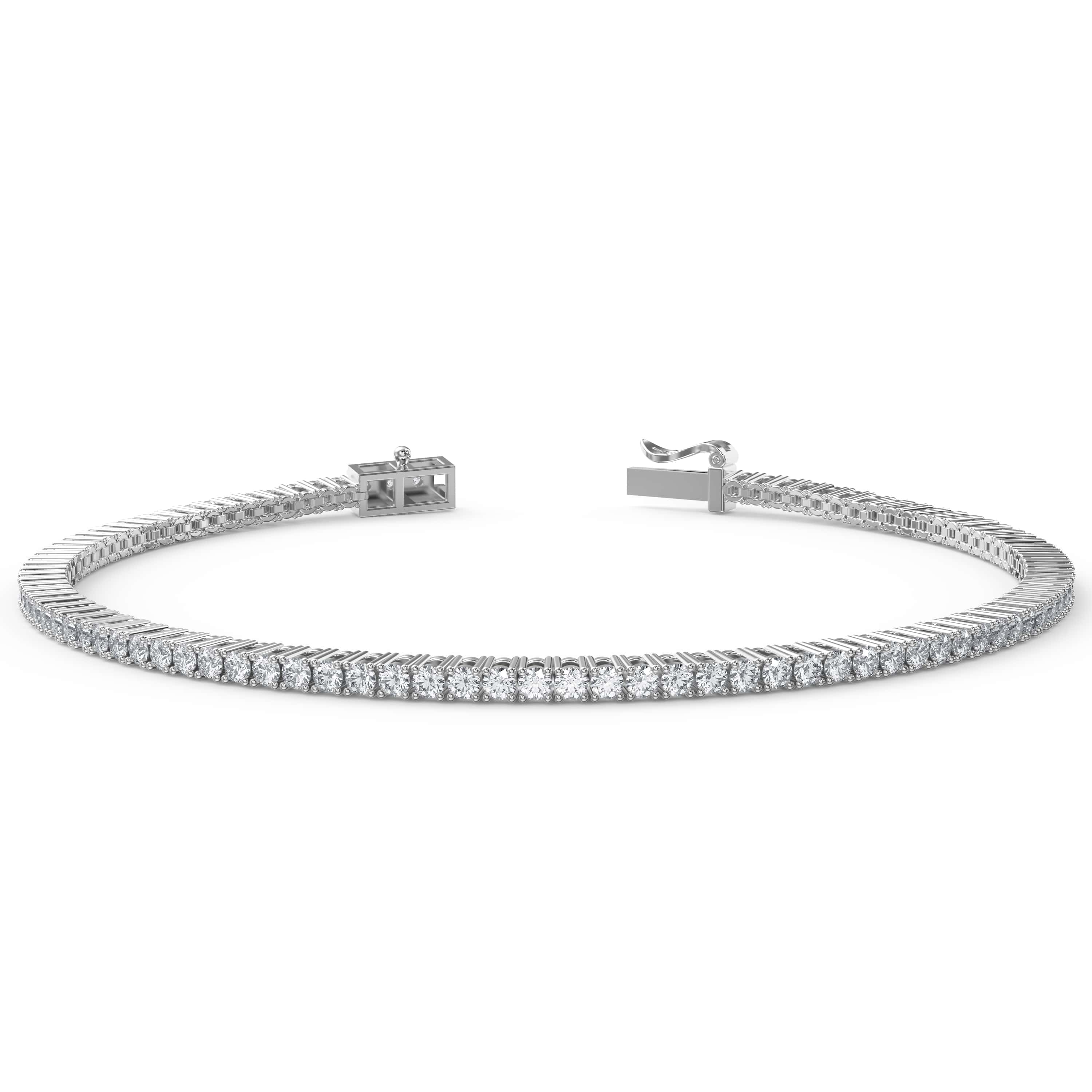 Minimlist Luxury Round  Diamond Tennis Bracelet