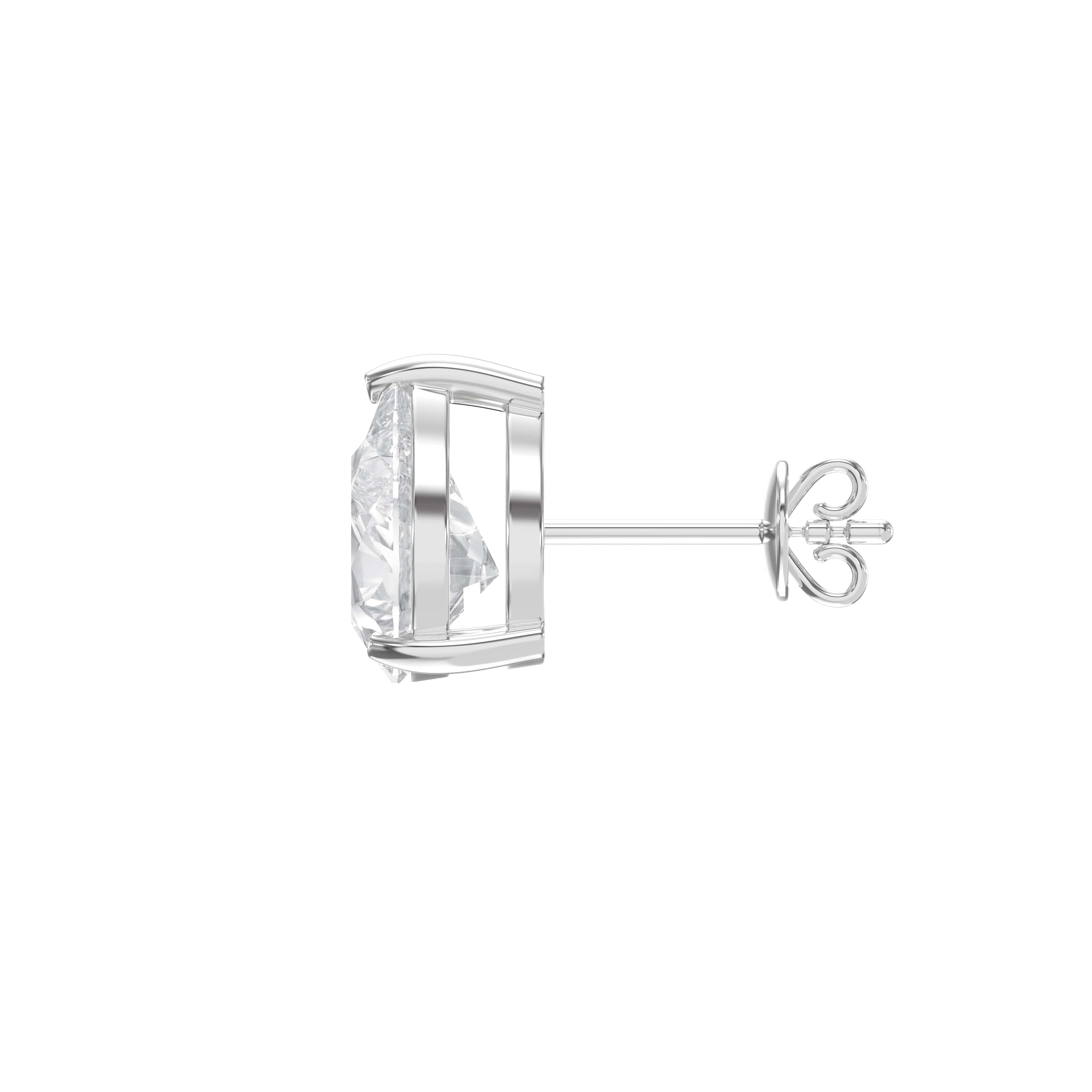 Pear Cut Diamond Earring Stud