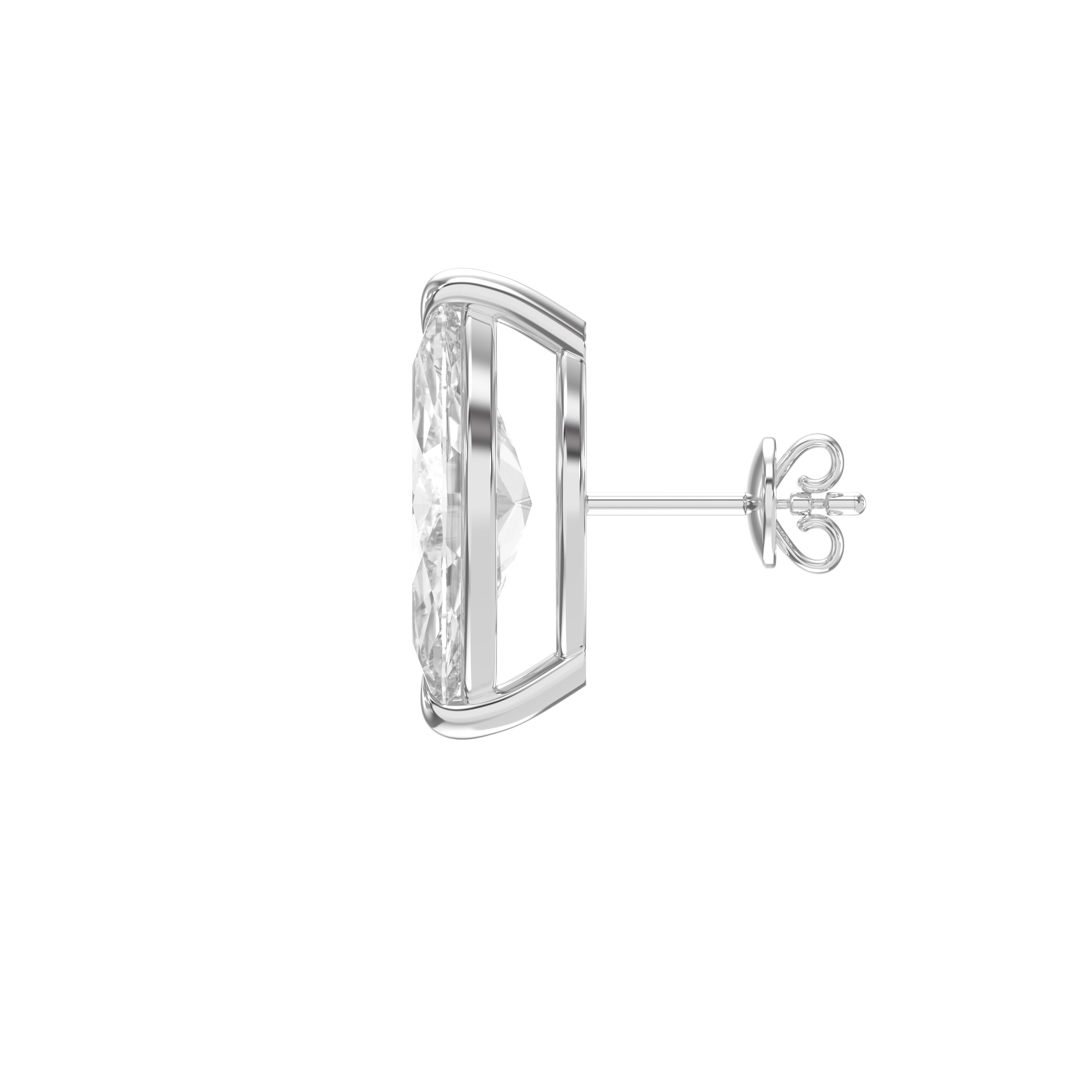 Marquise Cut Diamond Earring Stud