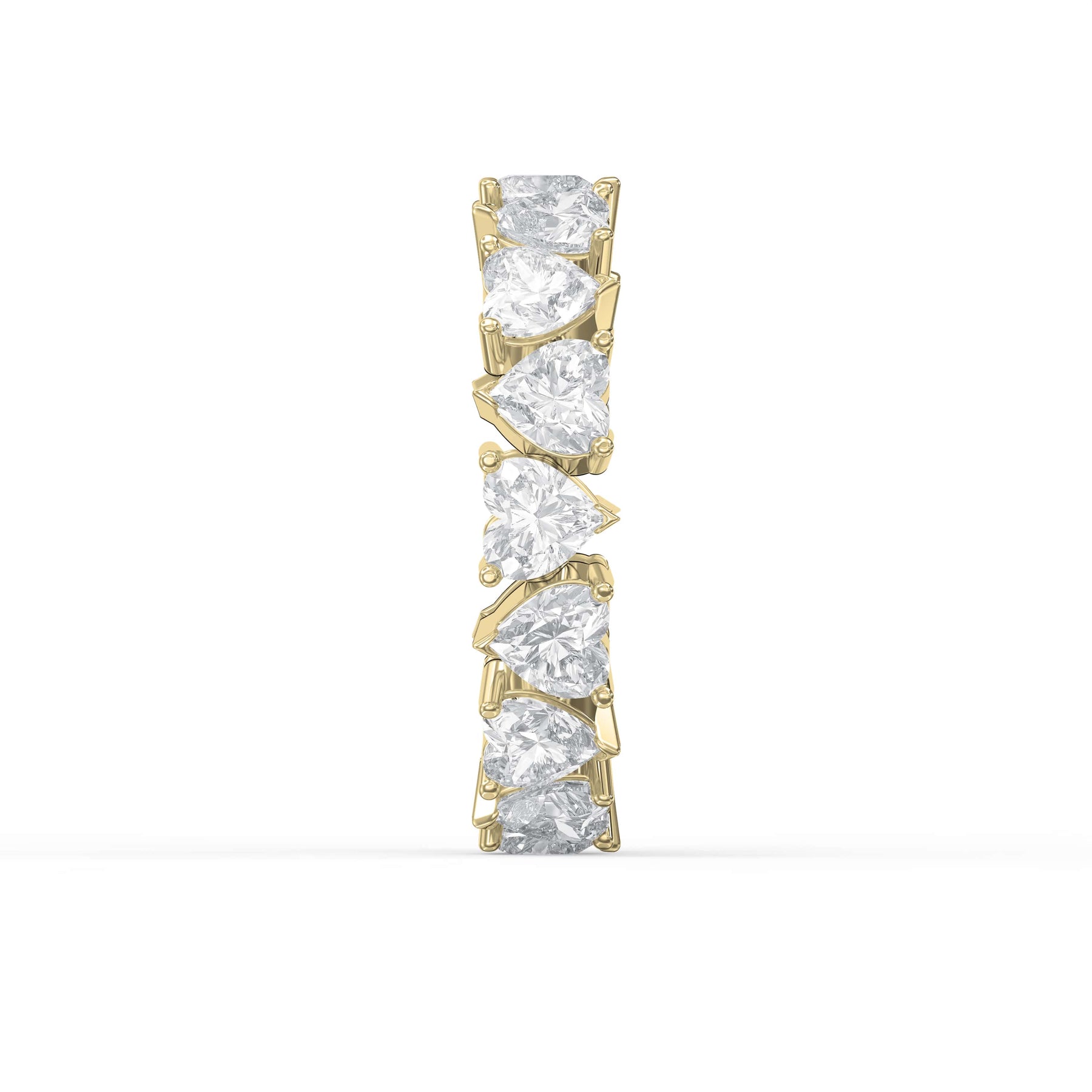 Luxury Heart Shape Diamond Eternity Ring