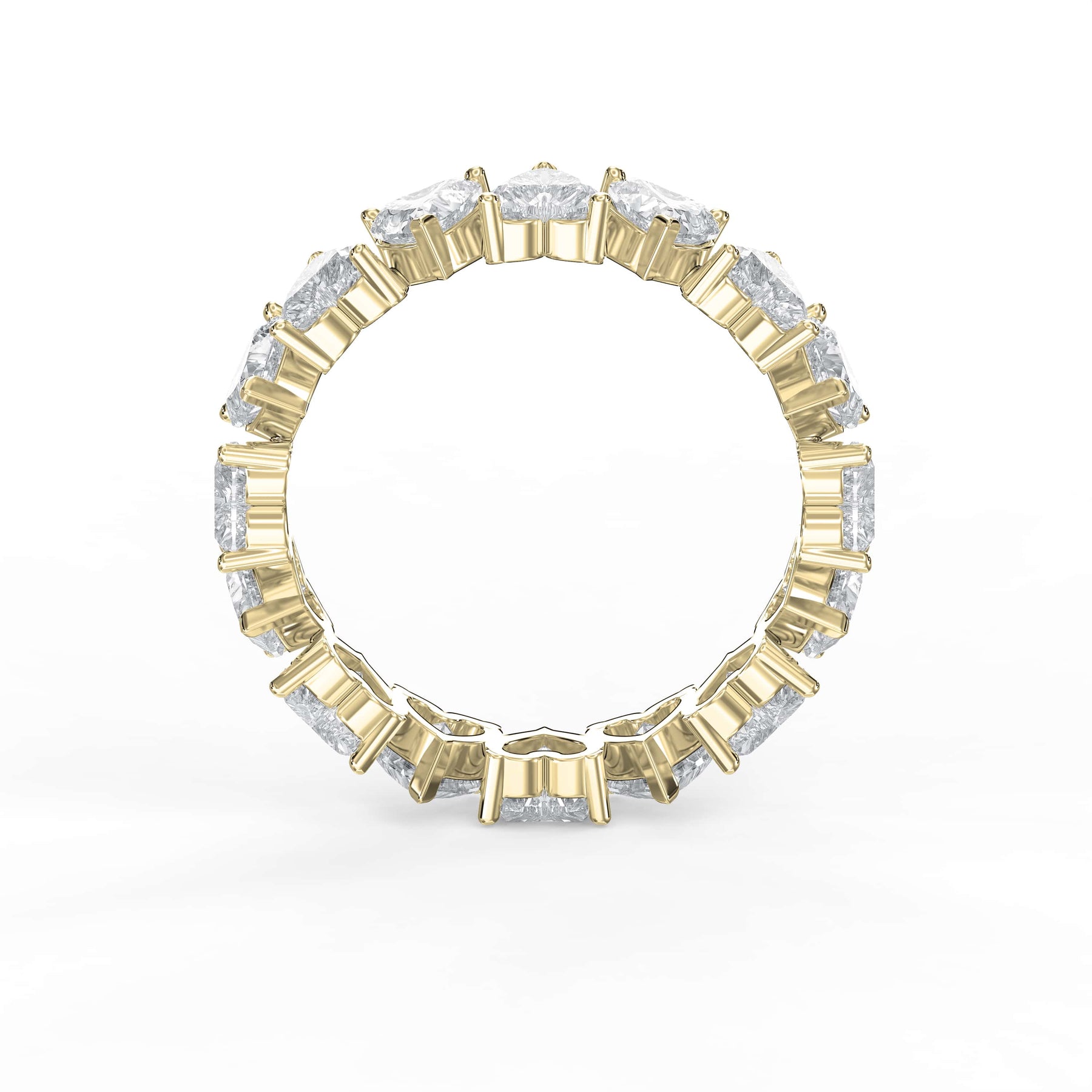 Luxury Heart Shape Diamond Eternity Ring