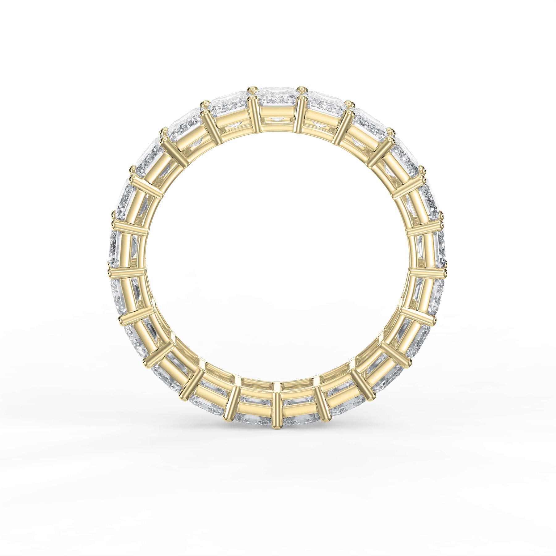 Timeless Emerald Shape Diamond Eternity Ring