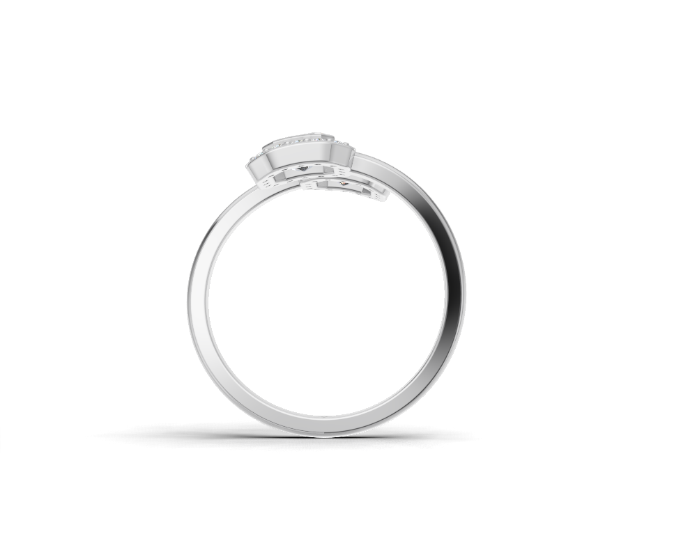 The "Everlasting Sparkle" 925 Silver CZ Bypass Ring