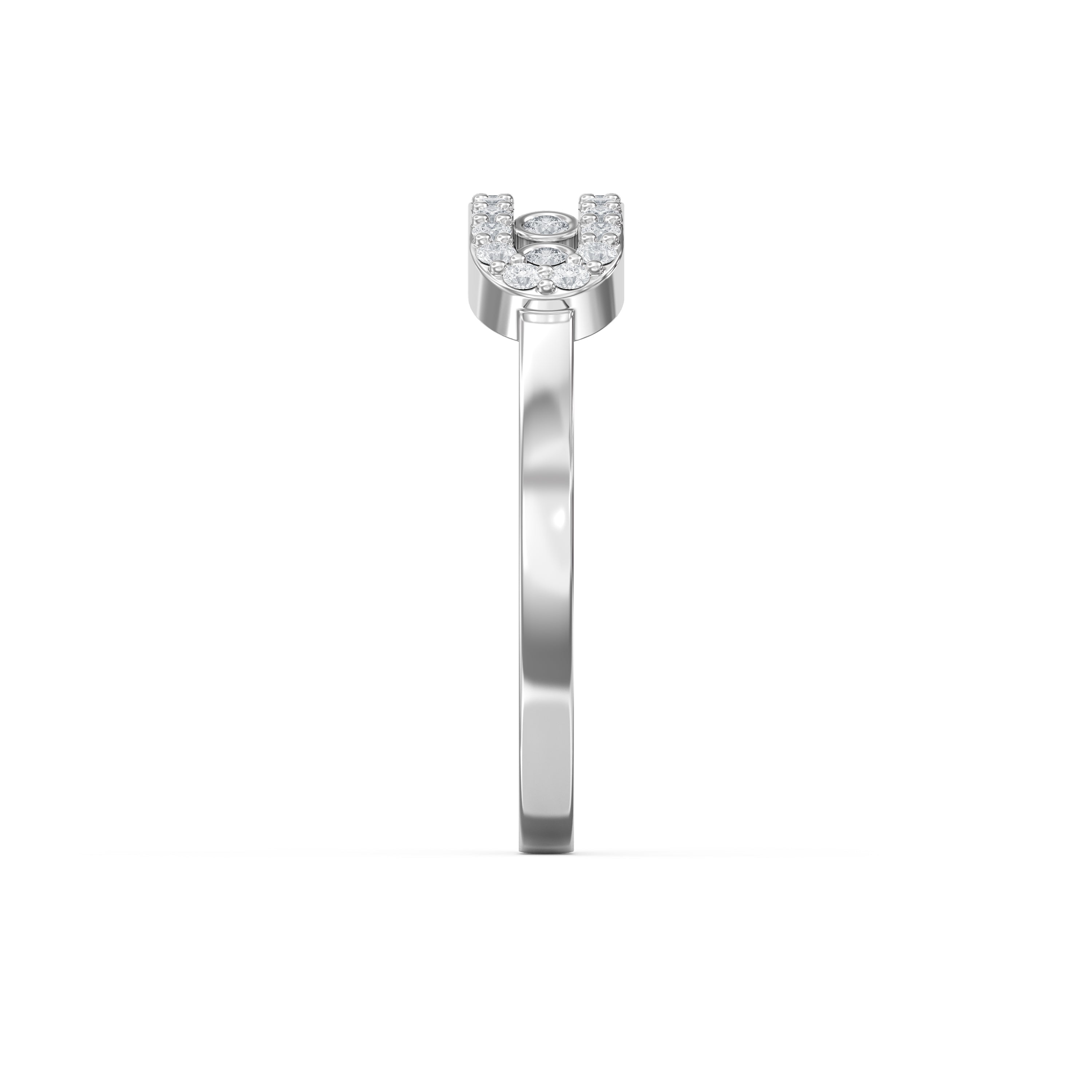 The "Kinetic Halo" Floating Triple-Stone Ring in 925 Silver