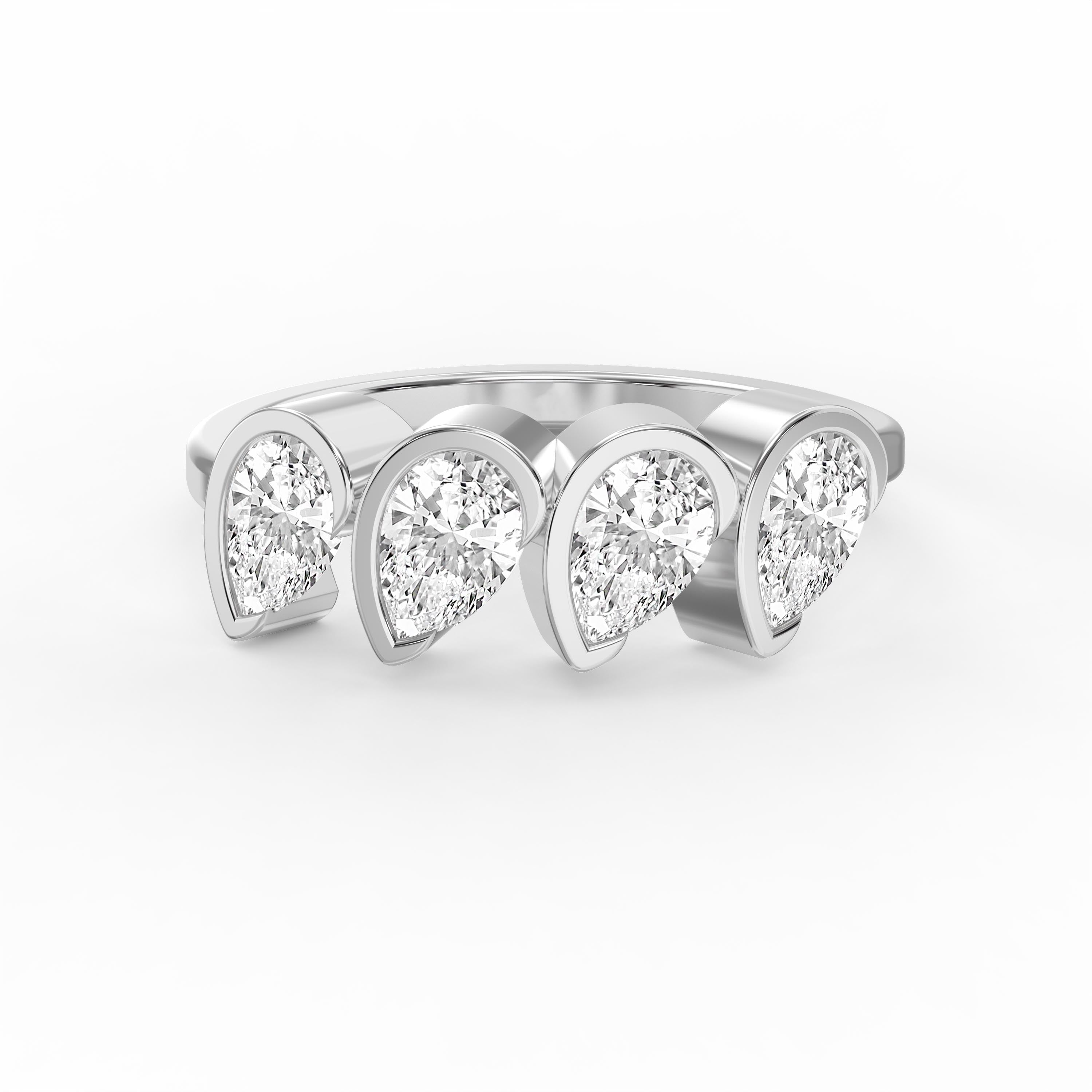 Luxury Pear Diamond Fashion Ring