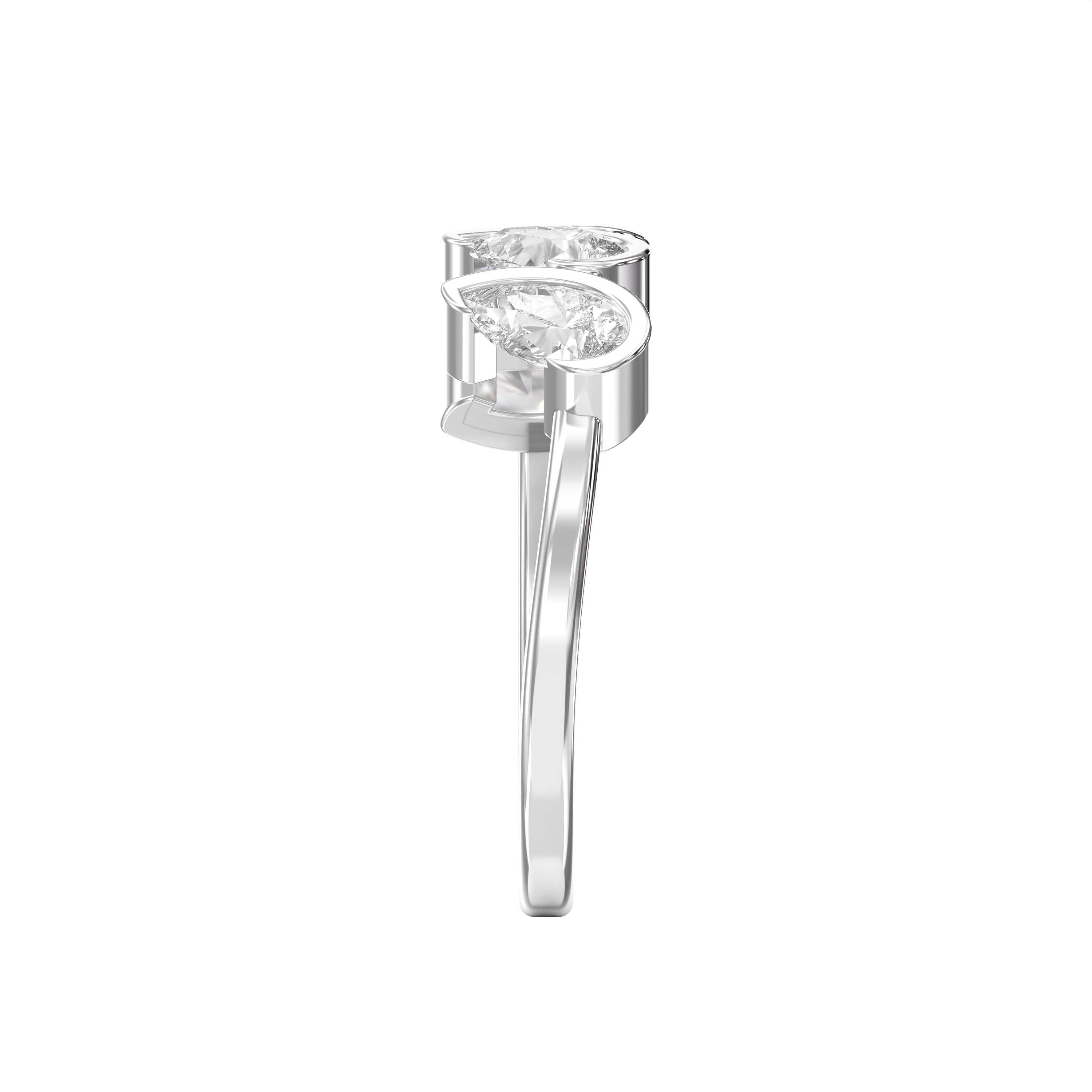 Luxury Pear Diamond Fashion Ring