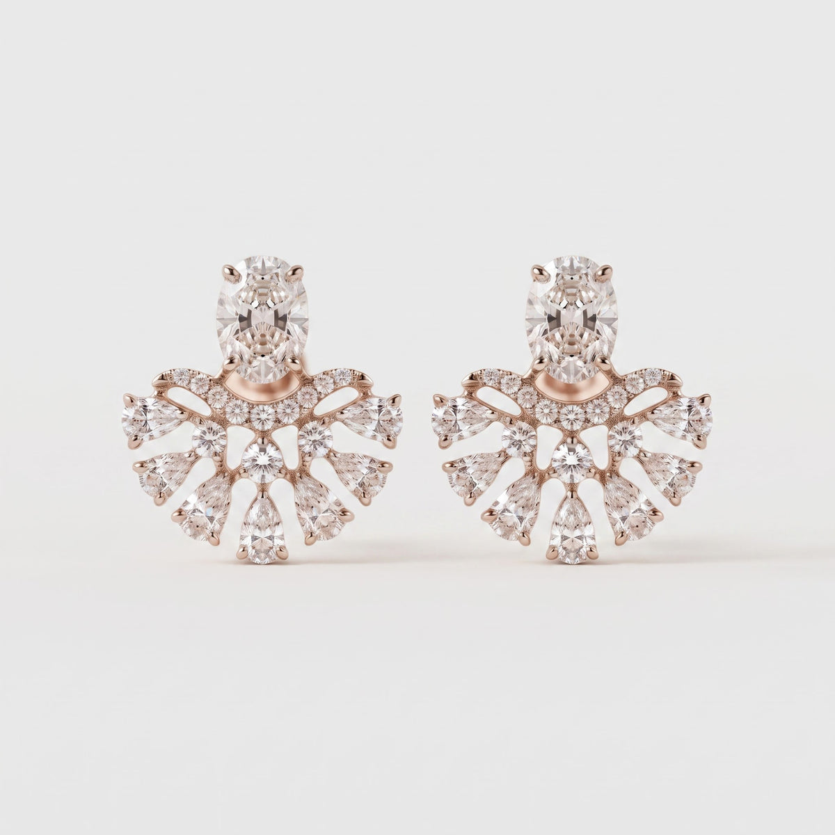 Oval & Pear Cut Drop Earrings | Chandelier Earrings |