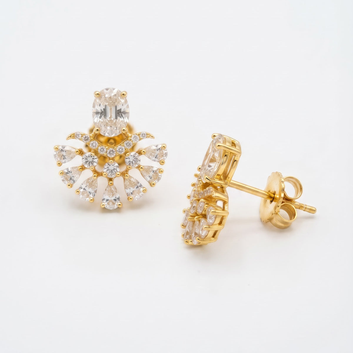 Oval & Pear Cut Drop Earrings | Chandelier Earrings |