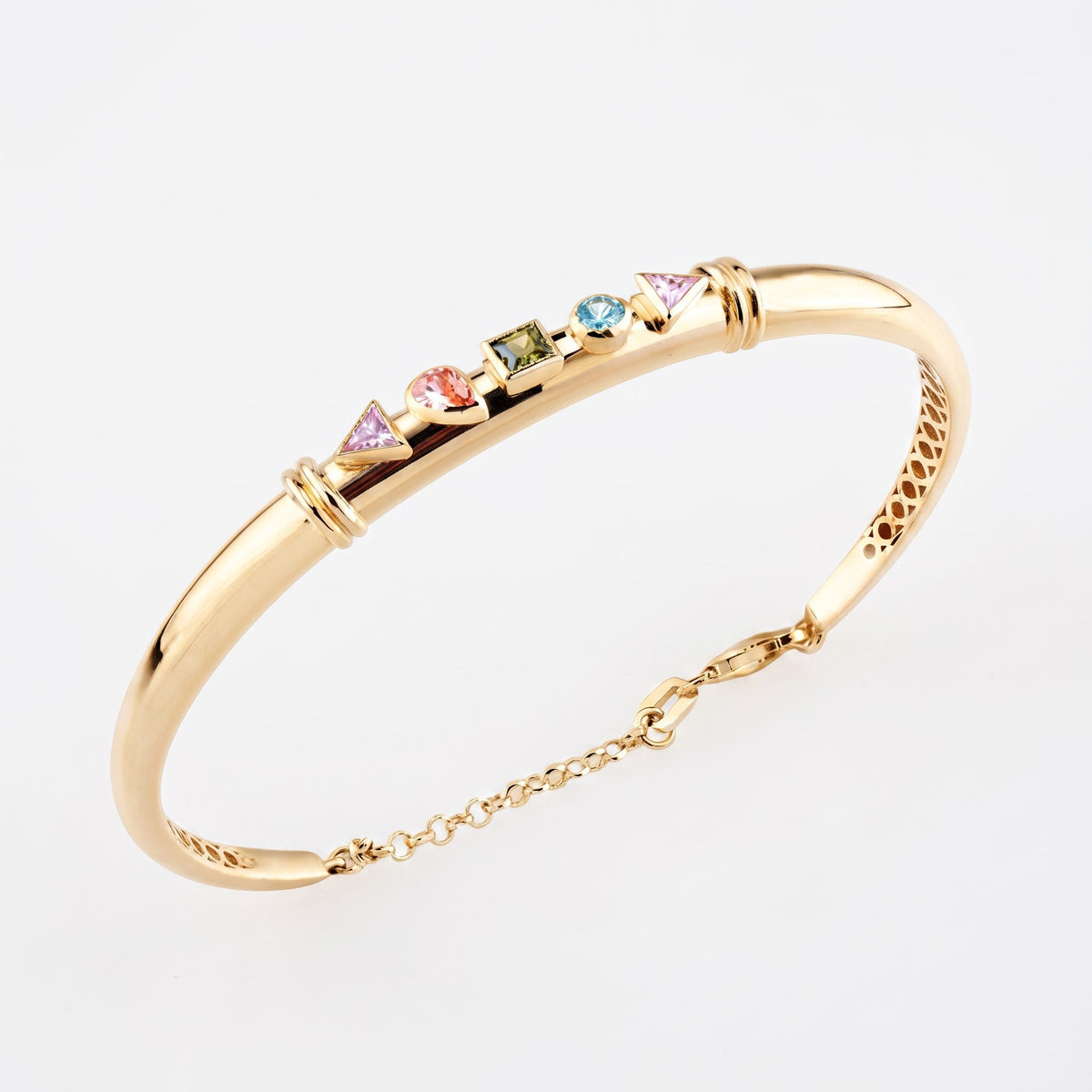 Multi-Shape Bangle Bracelet