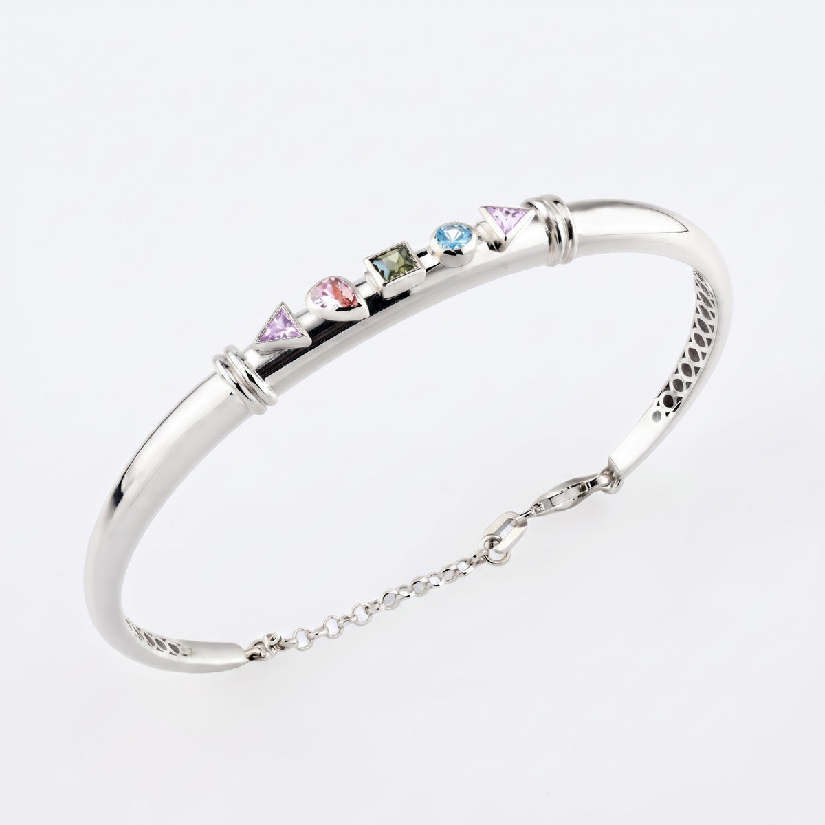 Multi-Shape Bangle Bracelet