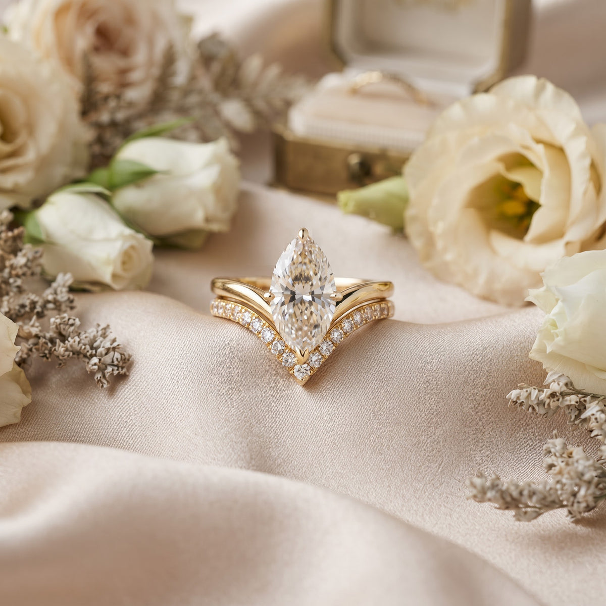 Marquise Vintage-Inspired Statement Ring