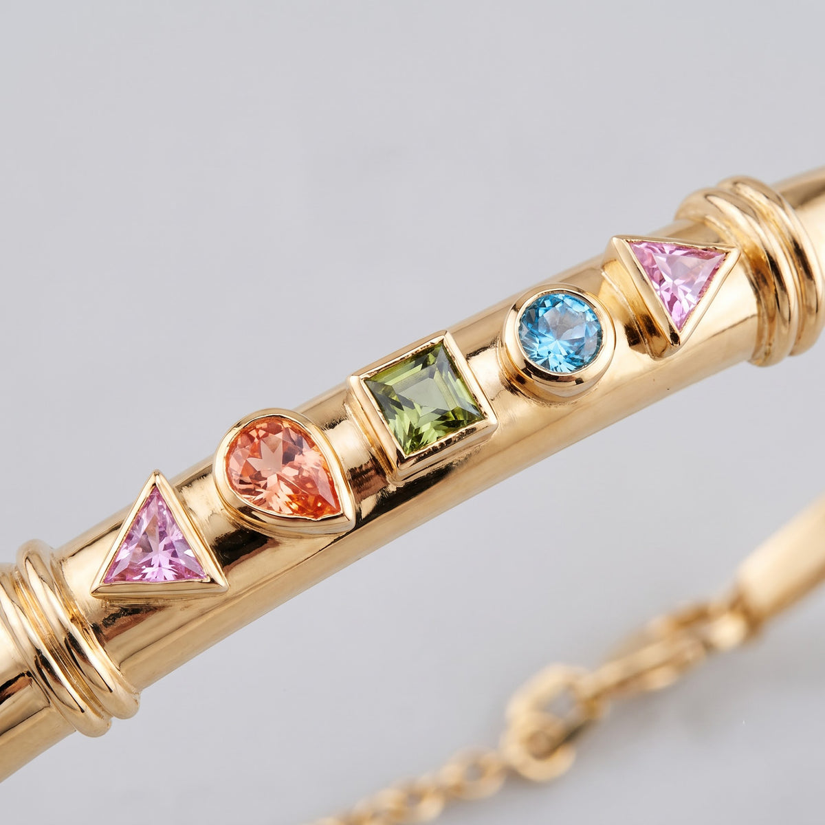 Multi-Shape Bangle Bracelet