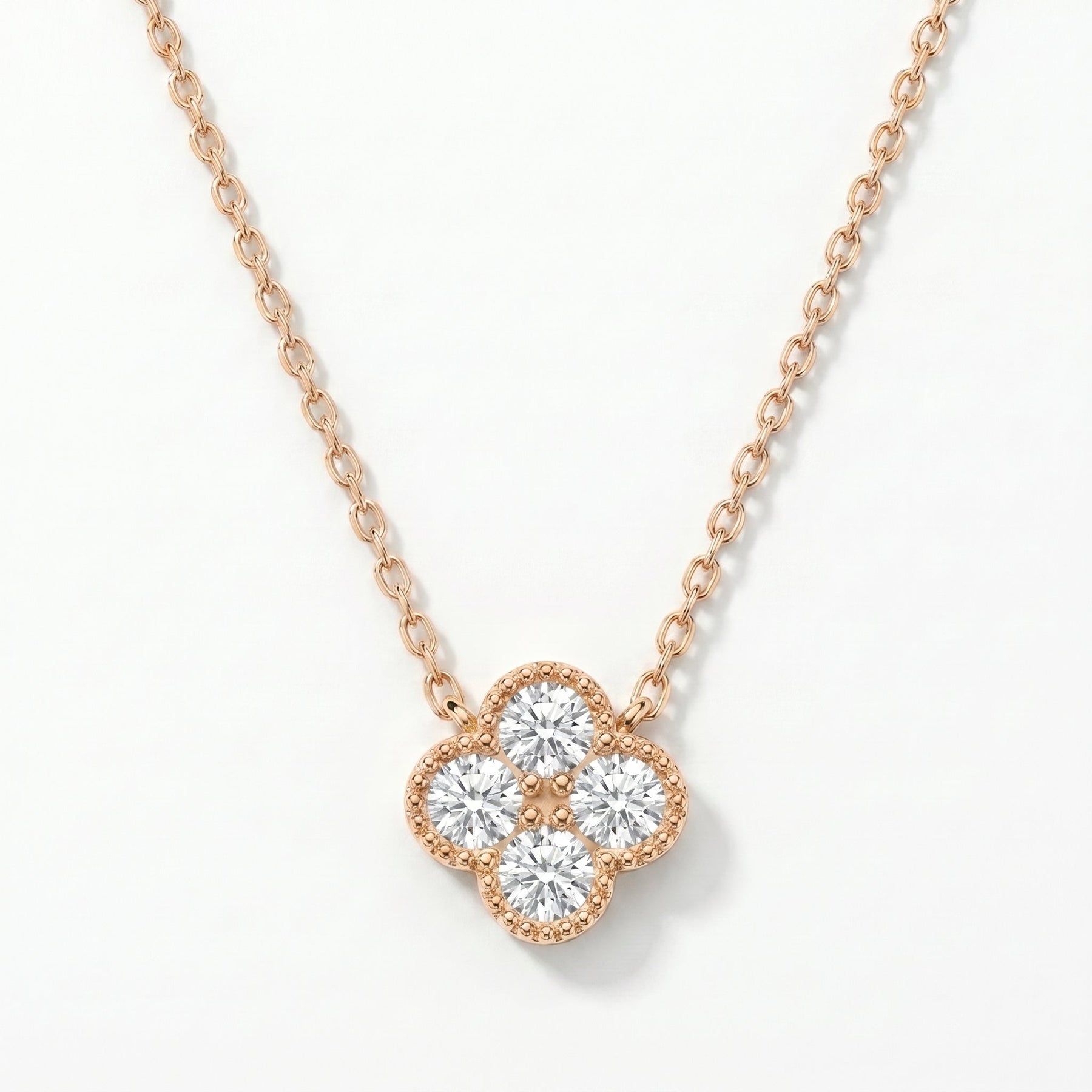 Heritage Clover Diamond Pendant Necklace
