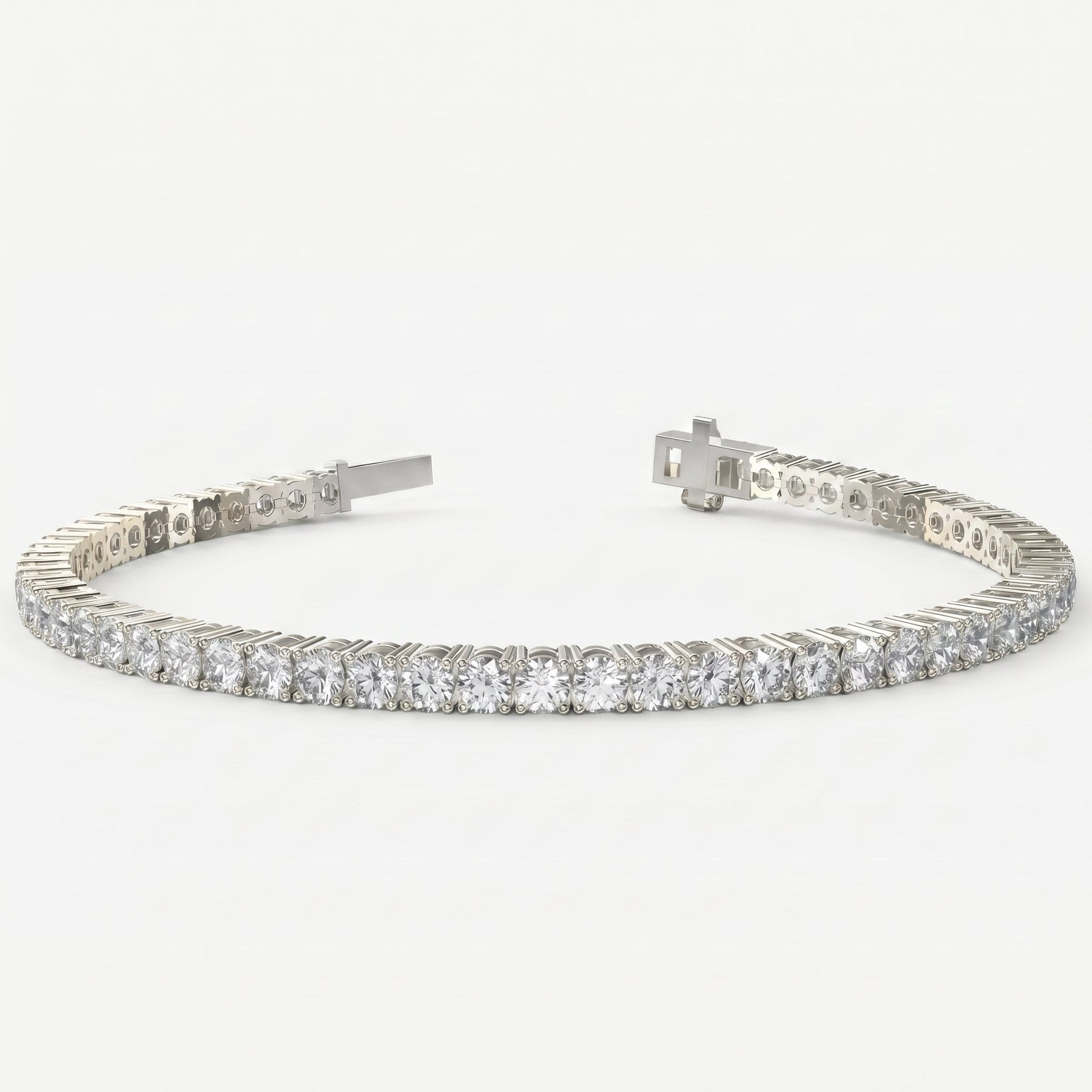 Round Shape Diamond Tennis Bracelet